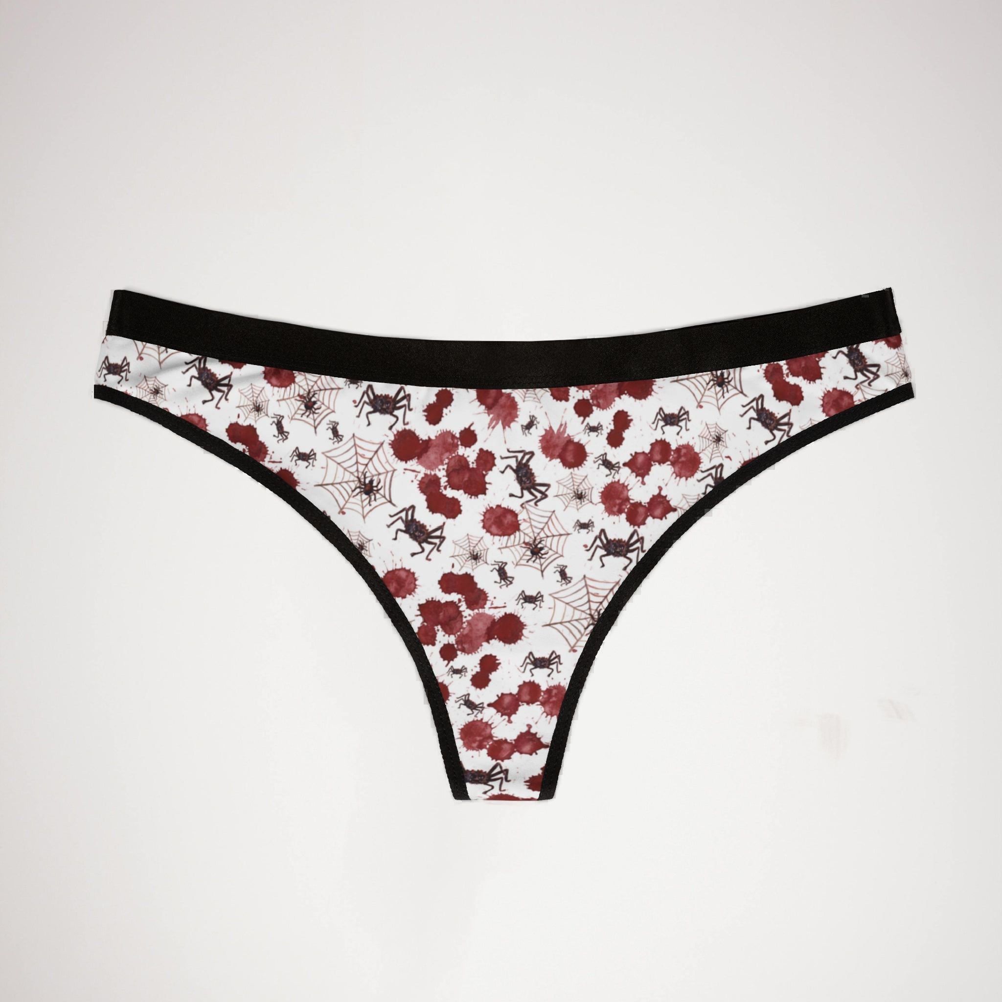Women's thongs watercolor halloween