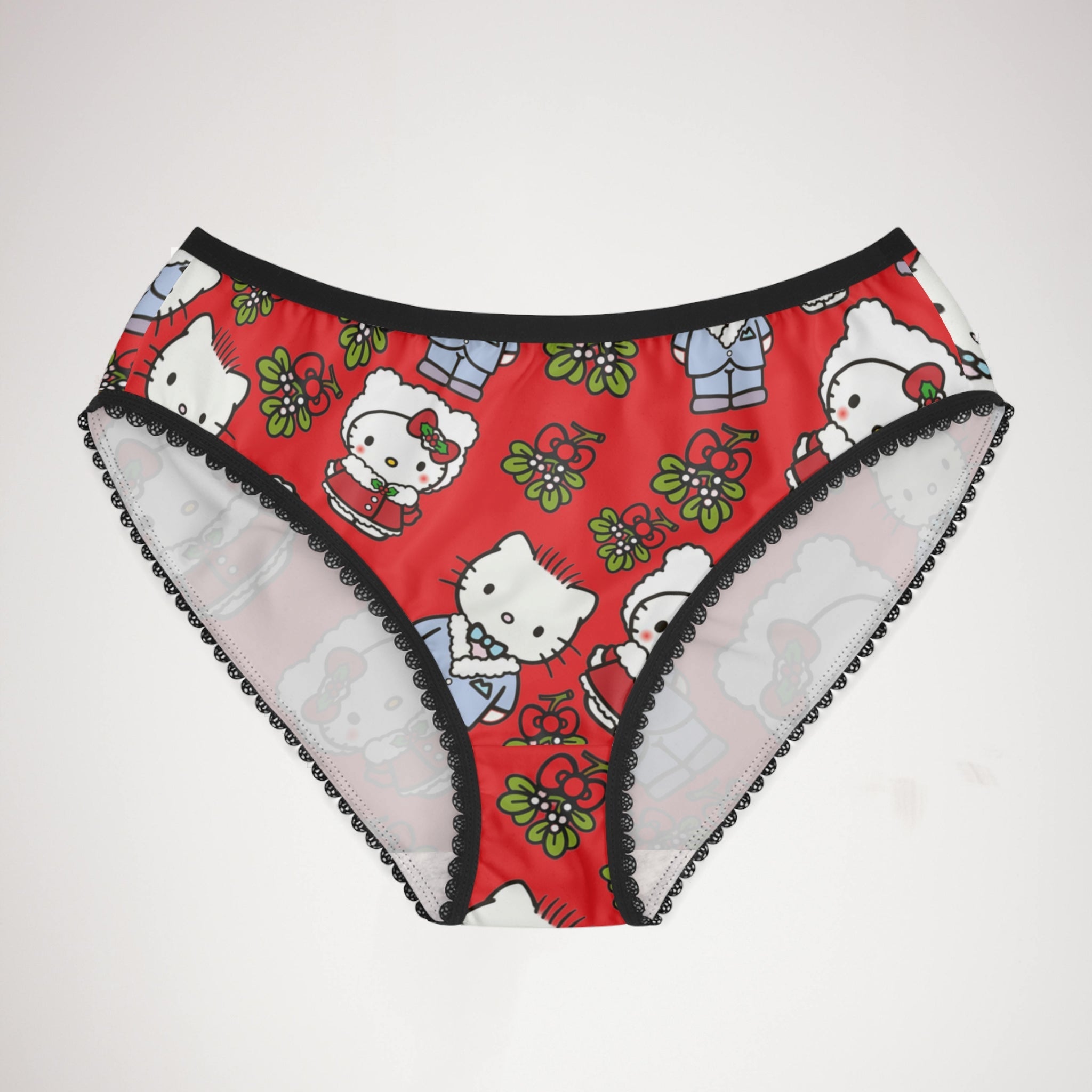 Women's briefs kitty wedding valentine red