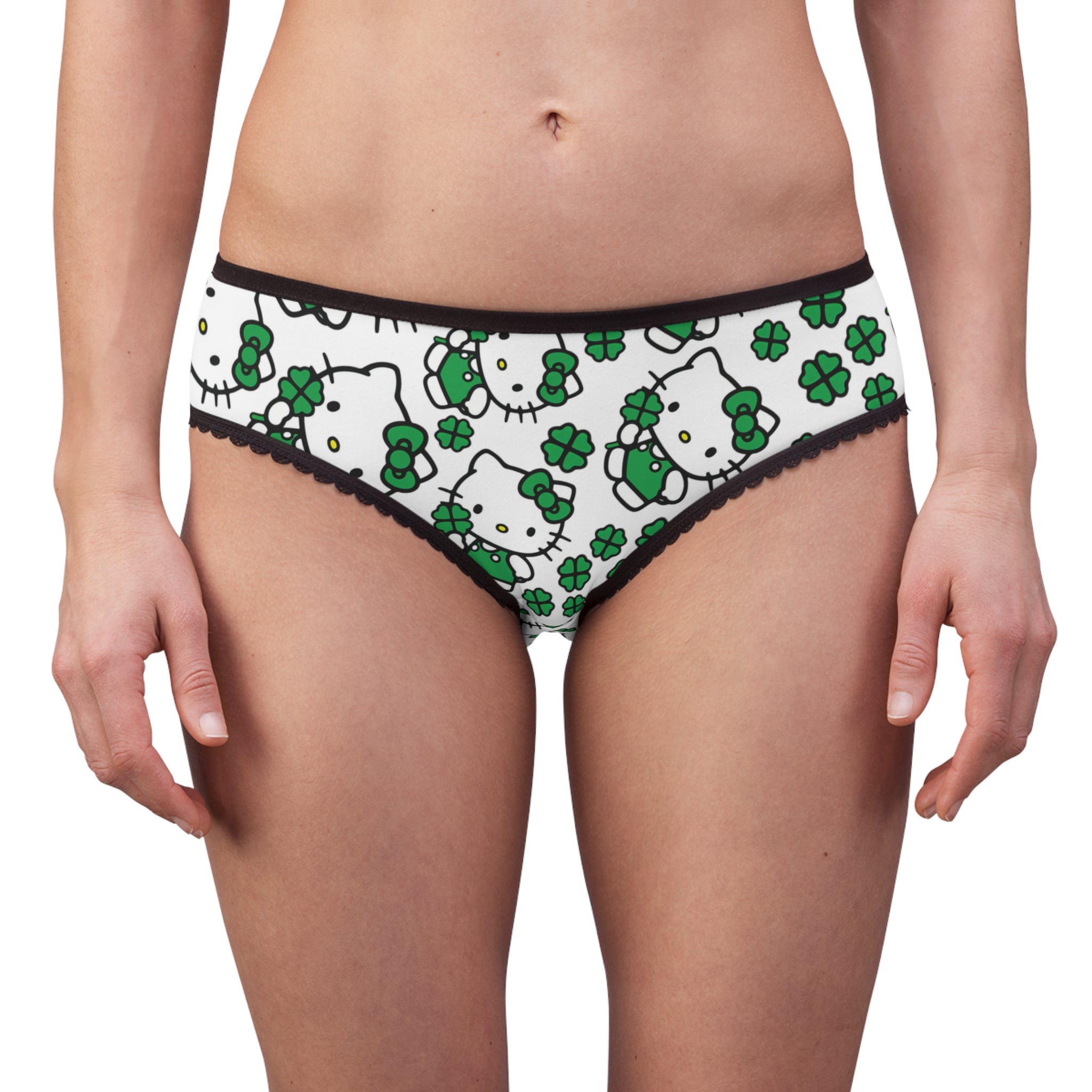 Women's briefs kitty saint patrick lucky white