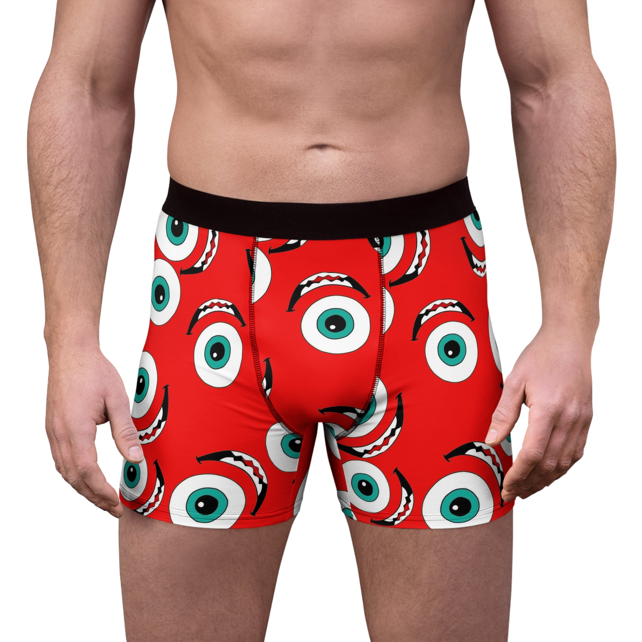 Men's boxer briefs Mike wazowski red