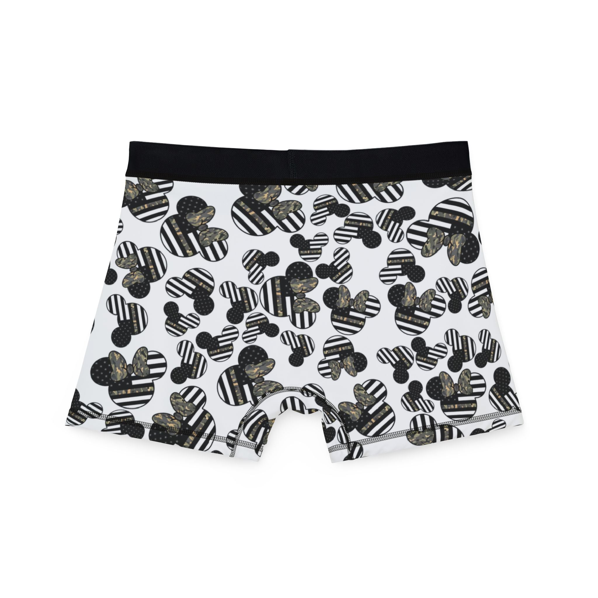 Men's boxers veterans day mickey minnie white