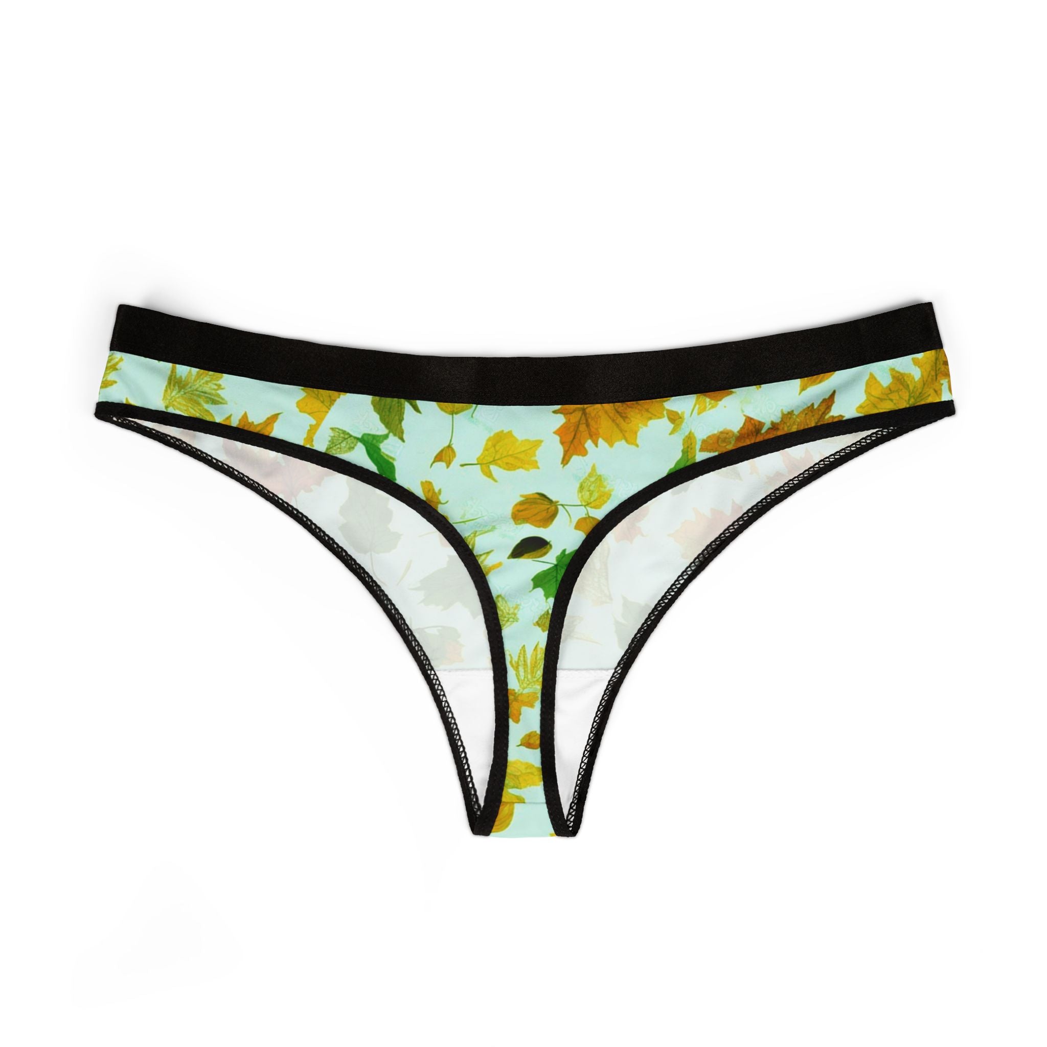Women's thongs autumn leaves