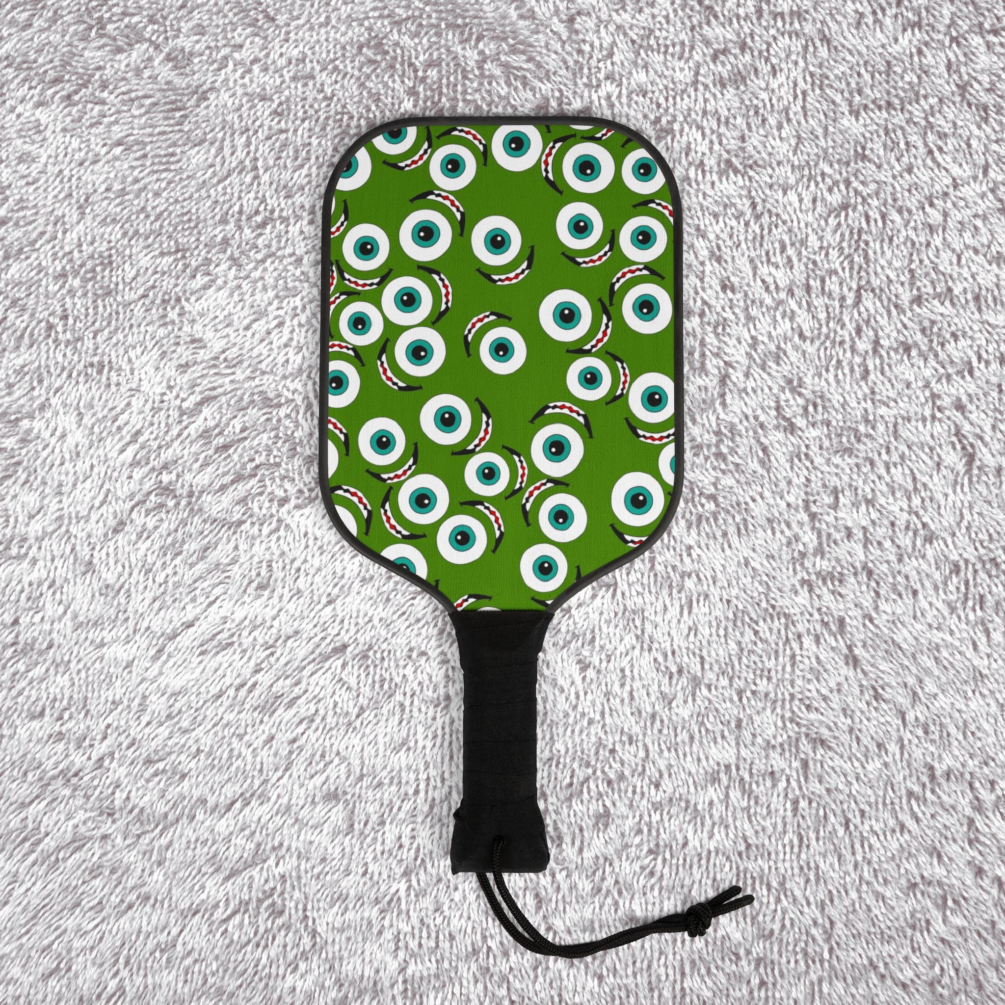 Pickleball kit (2 paddles + 2 balls + transparent bag) Mike wazowski green