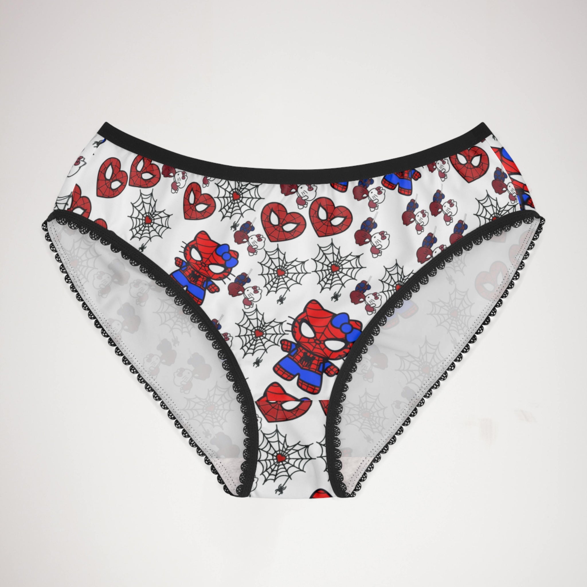 Women's briefs spider kitty red white