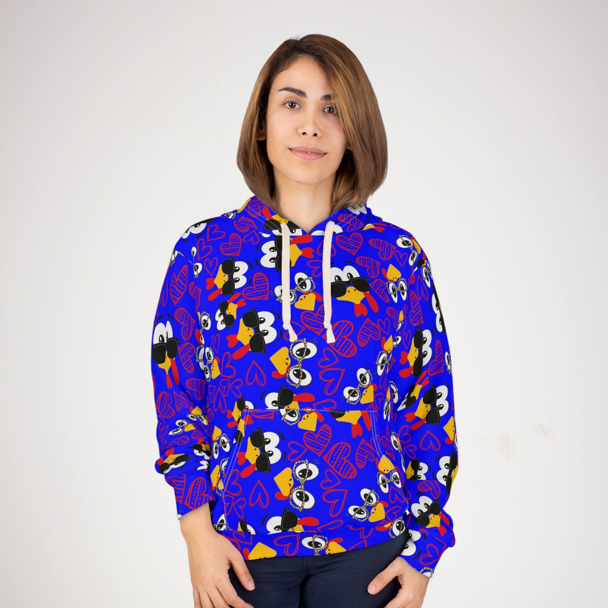 Unisex pullover hoodie Mr Turkey Mrs Turkey valentine hearts Thanksgiving blue