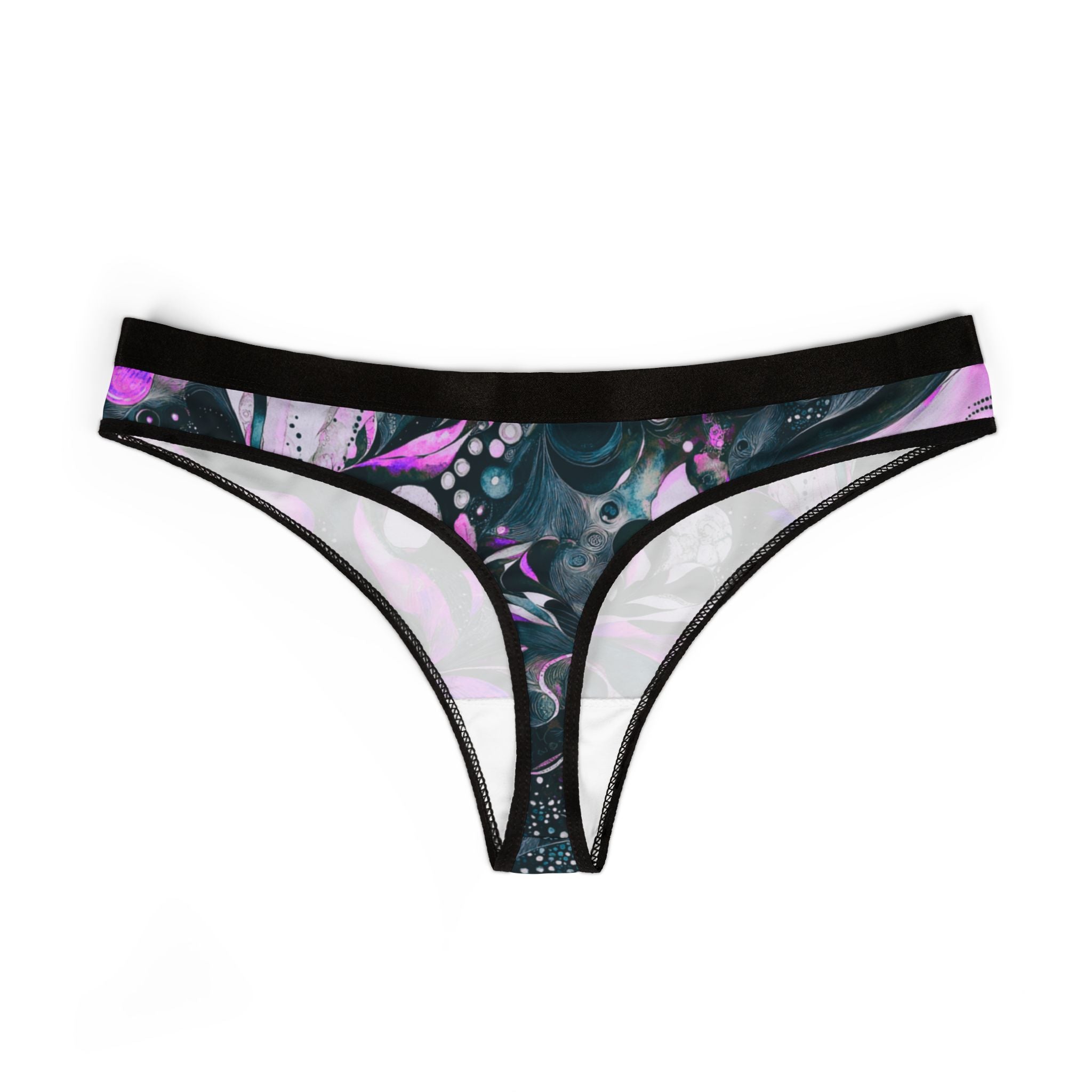 Women's thongs watercolor abstract
