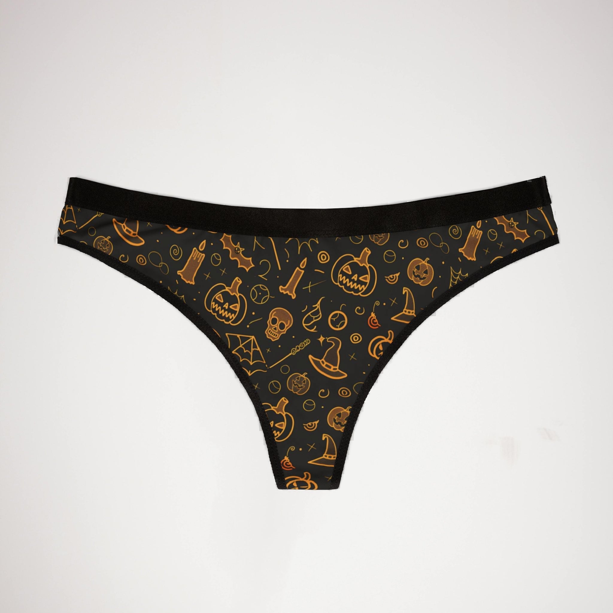 Women's thongs halloween doodle