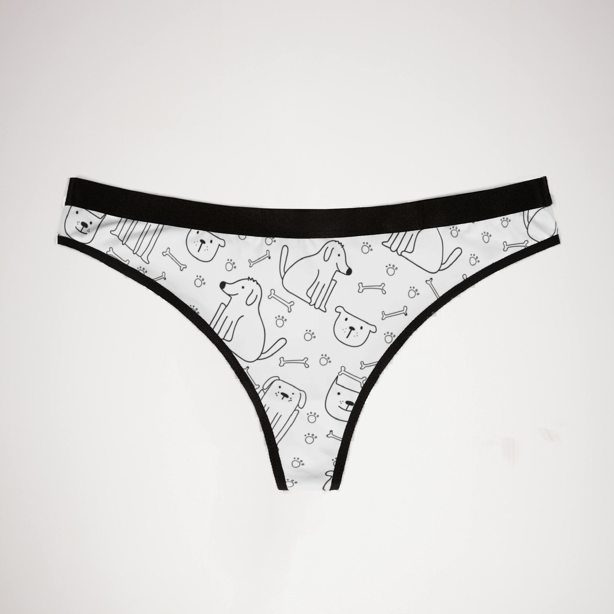 Women's thongs cute dog