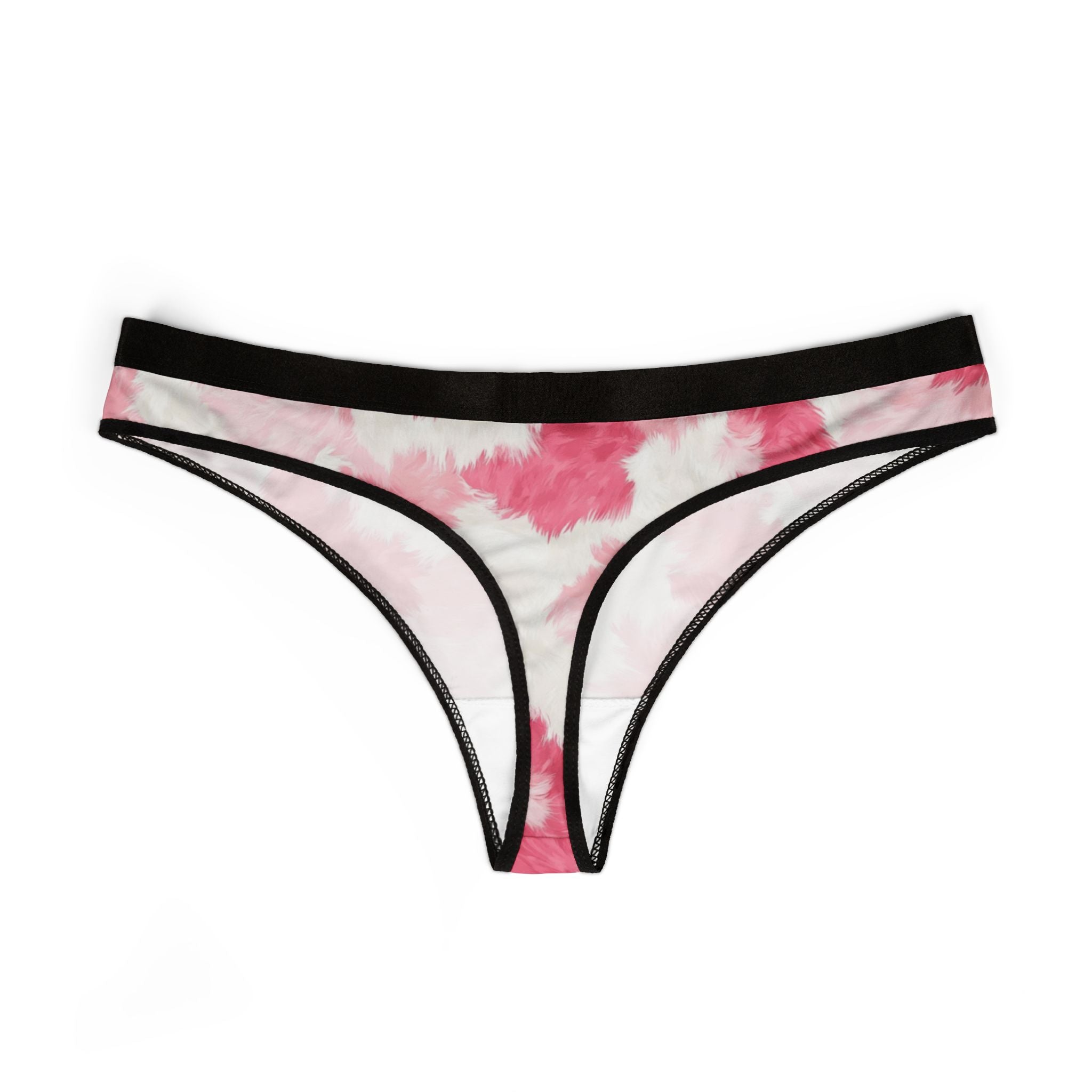 Women's thongs colorful cow print