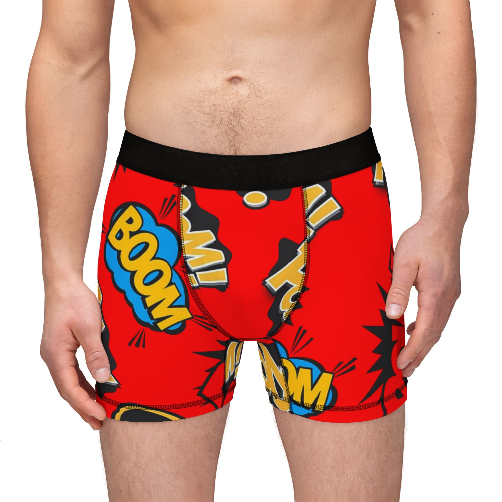 Men's boxers batman sounds red