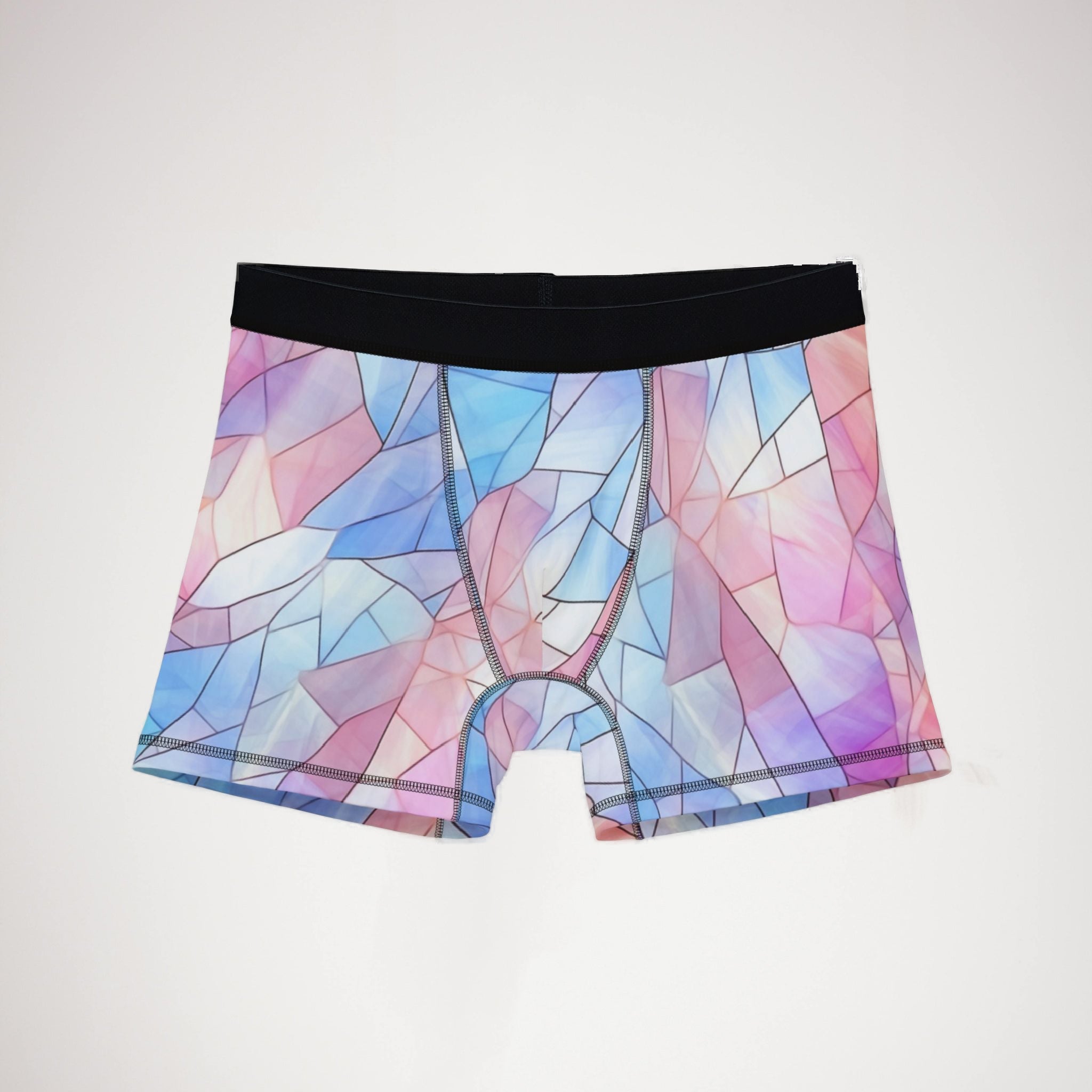 Men's boxers pastel stained glass