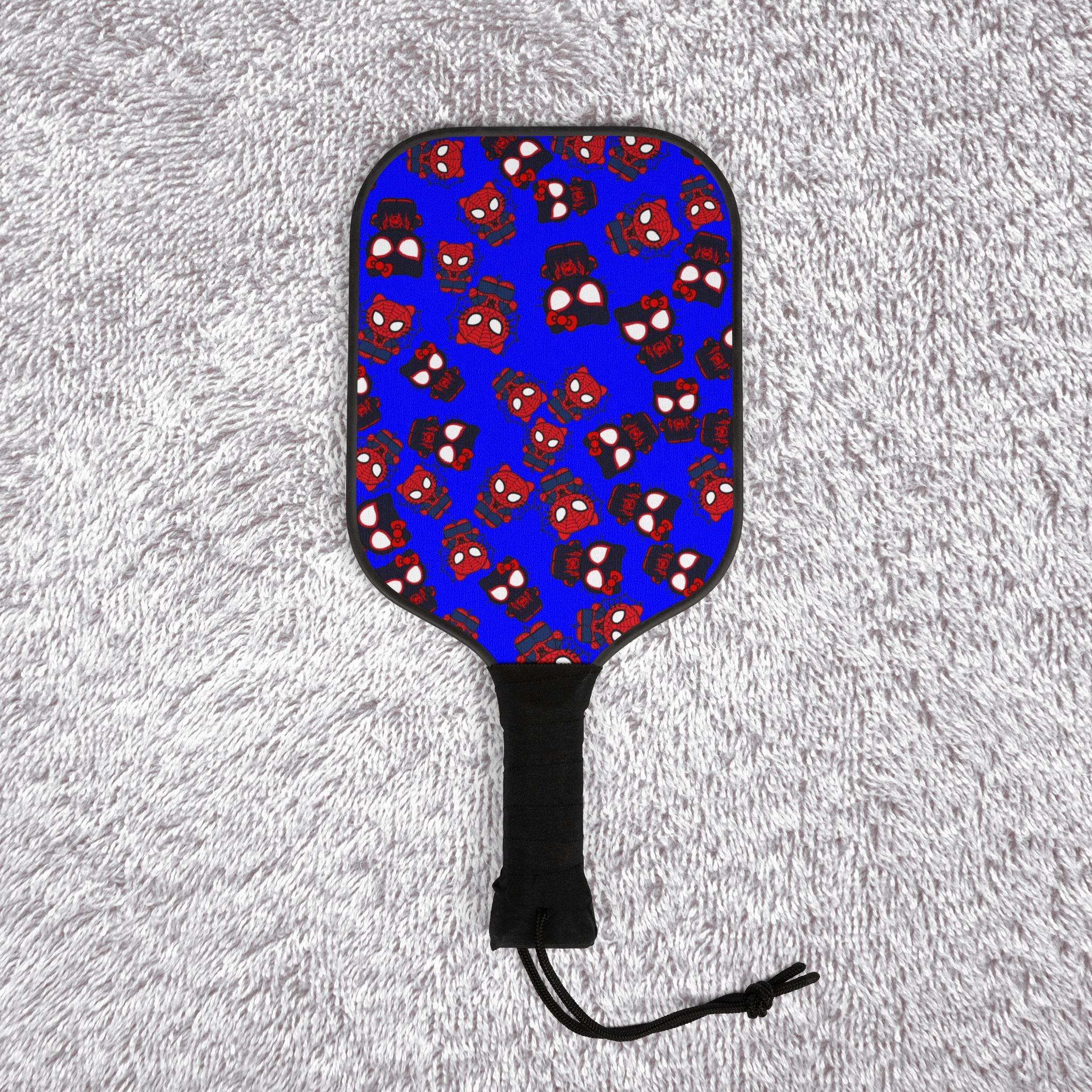 Pickleball kit (2 paddles + 2 balls + transparent bag) kitty spider dark blue