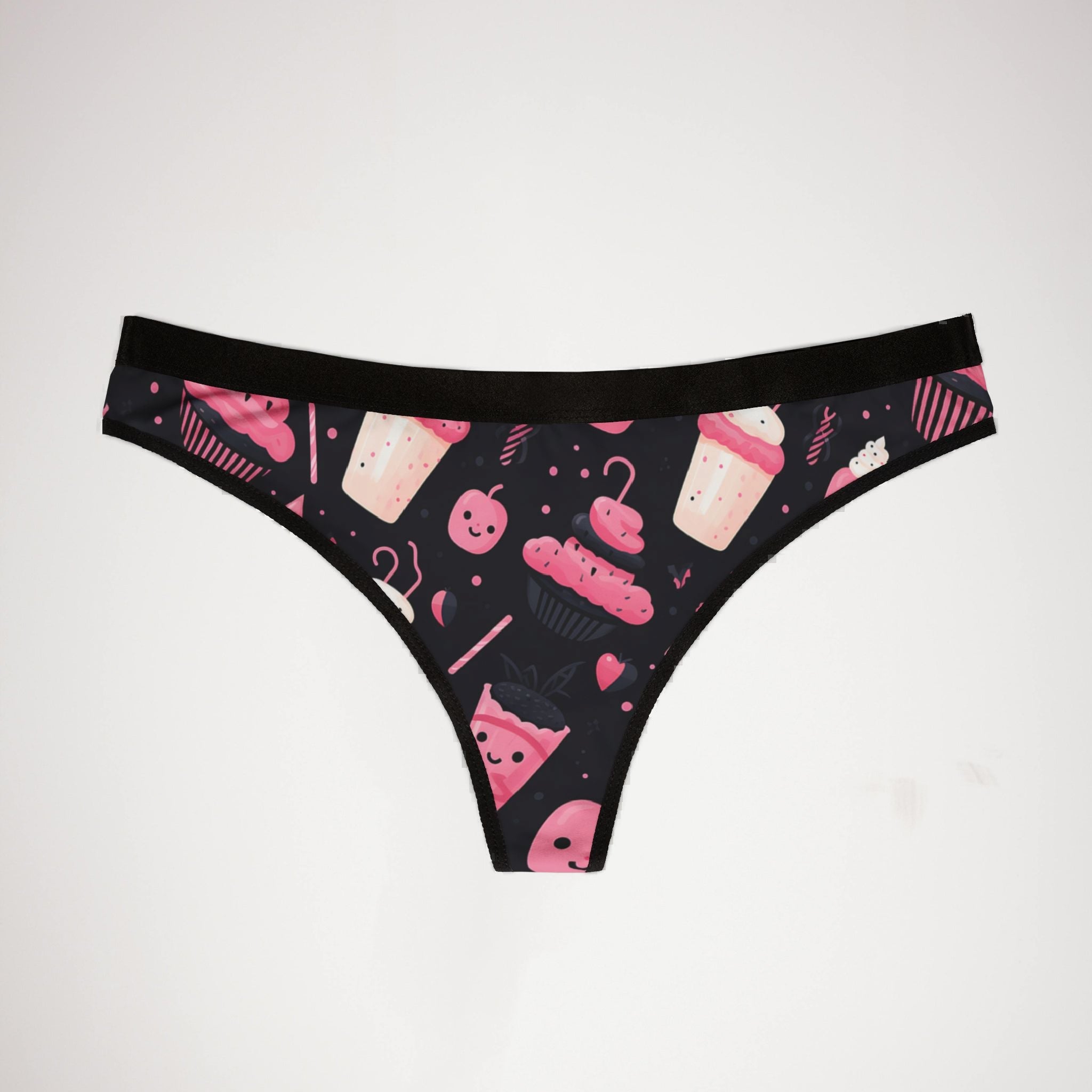 Women's thongs pink halloween