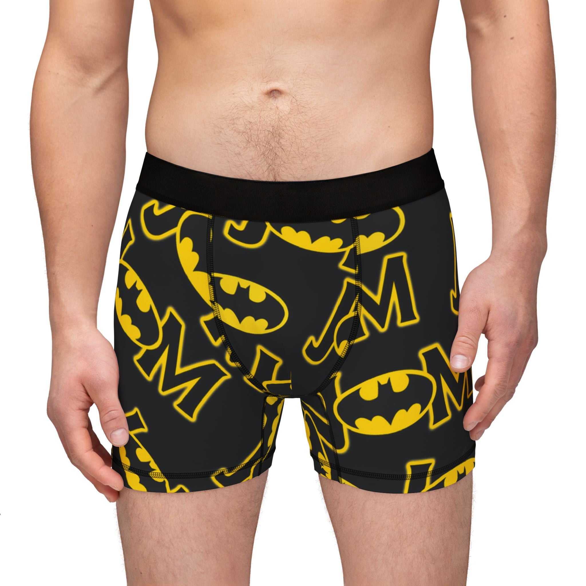 Men's boxers batman love valentine letters black