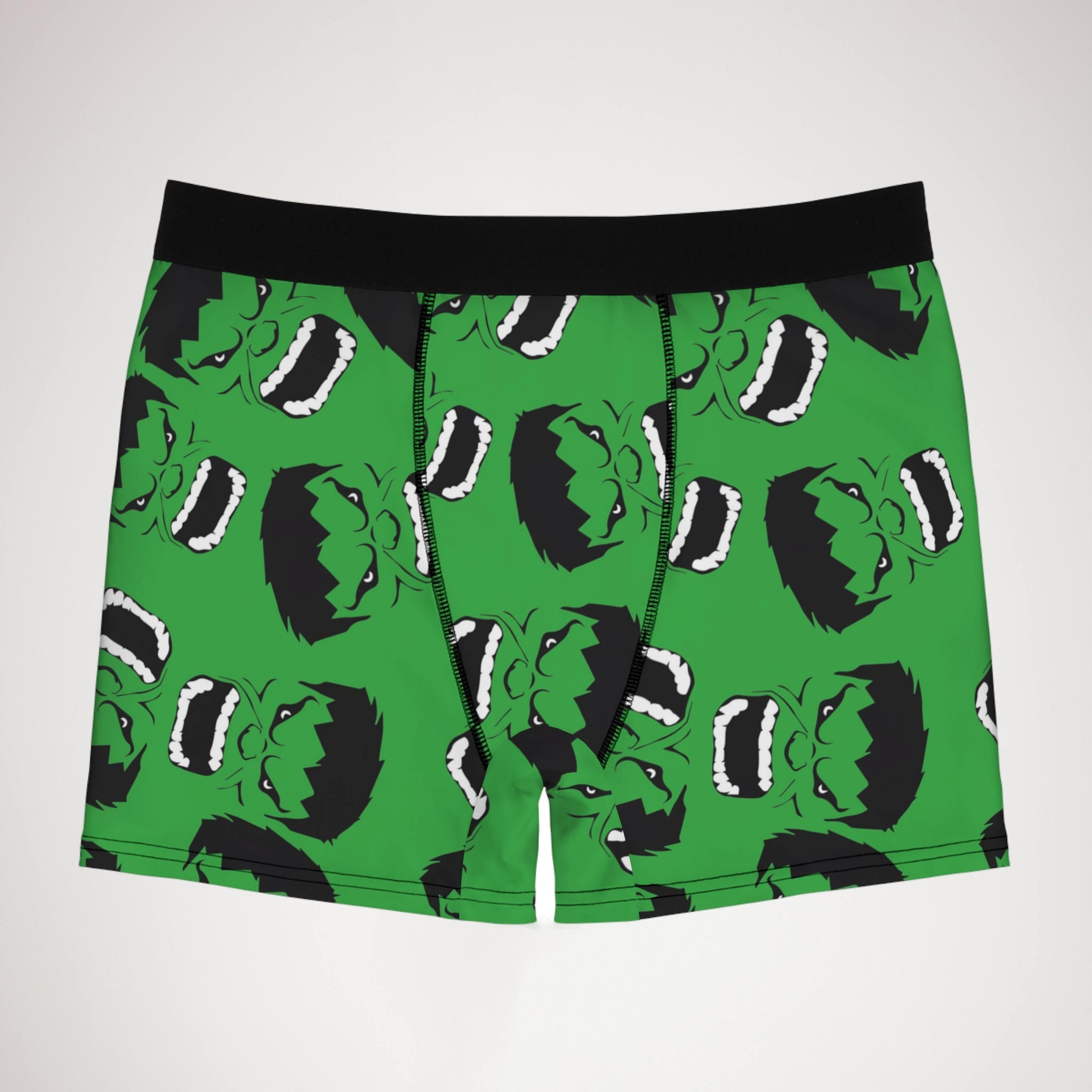 Men's boxer briefs hulk face green