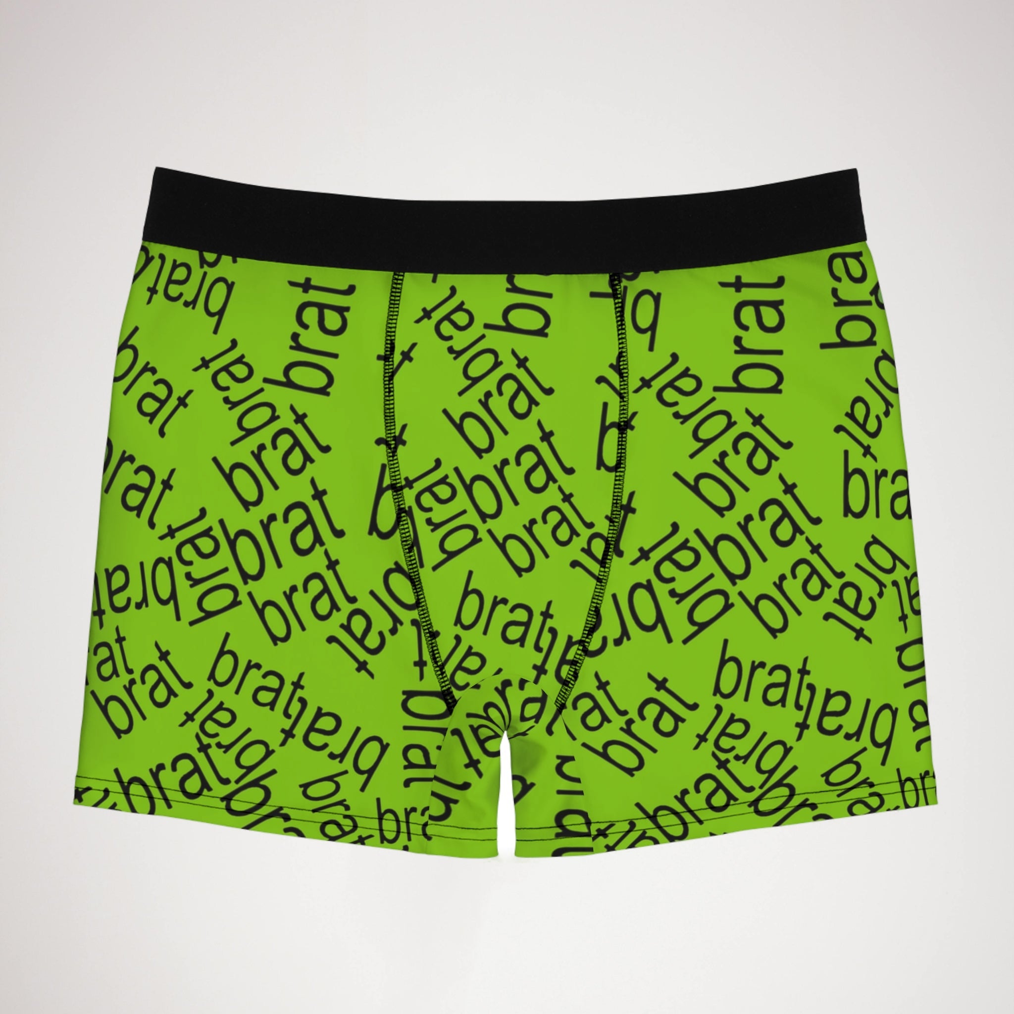 Men's boxer briefs brat Charli XCX green