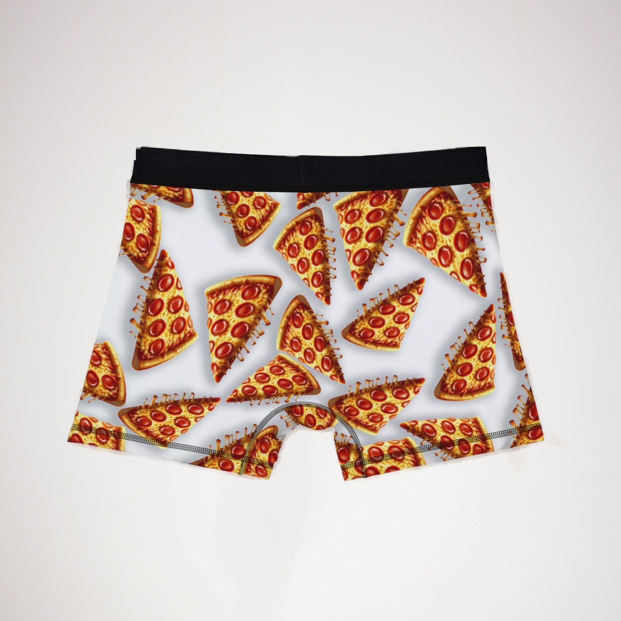 Men's boxers pizza white