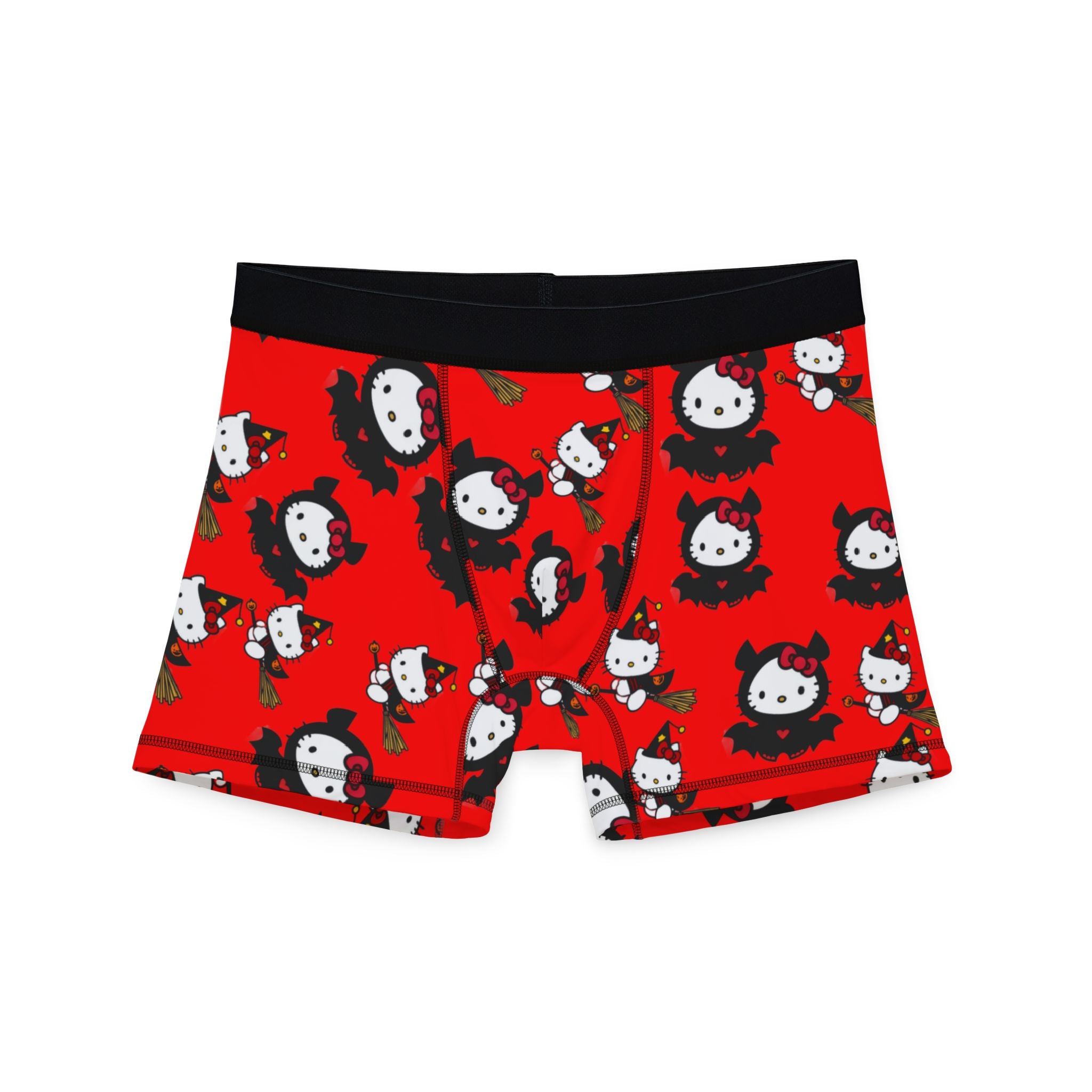 Men's boxers halloween kitty red