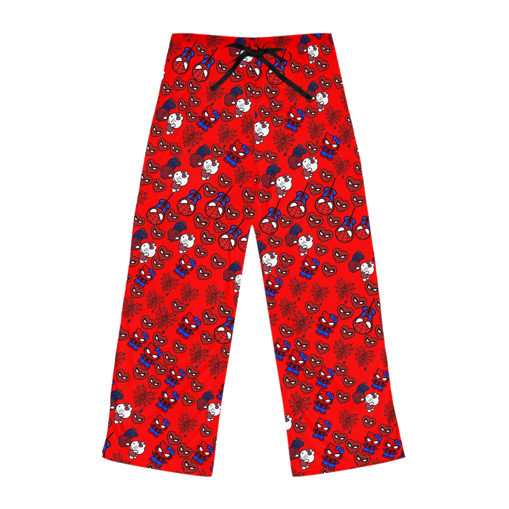 Women's pajama pants spider kitty