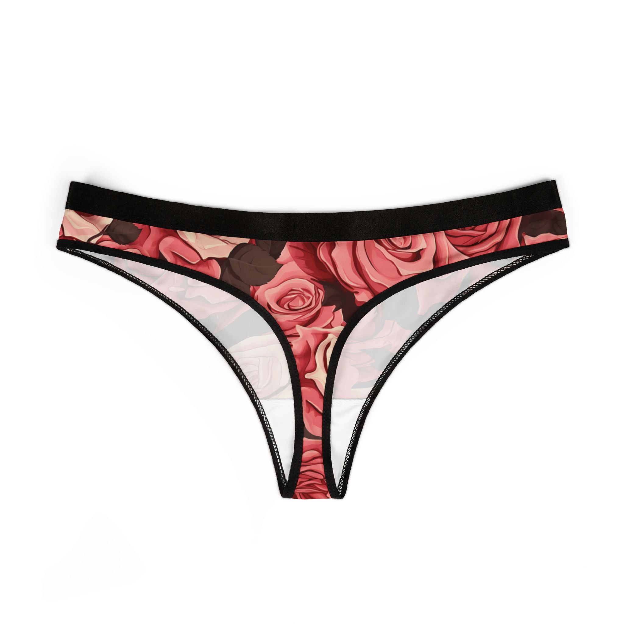 Women's thongs pink valentine
