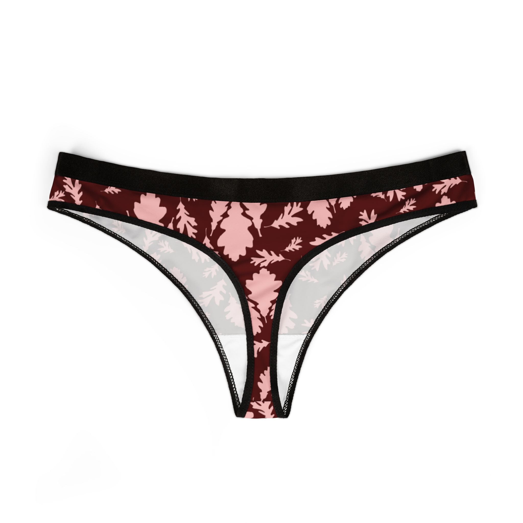 Women's thongs autumn leaves