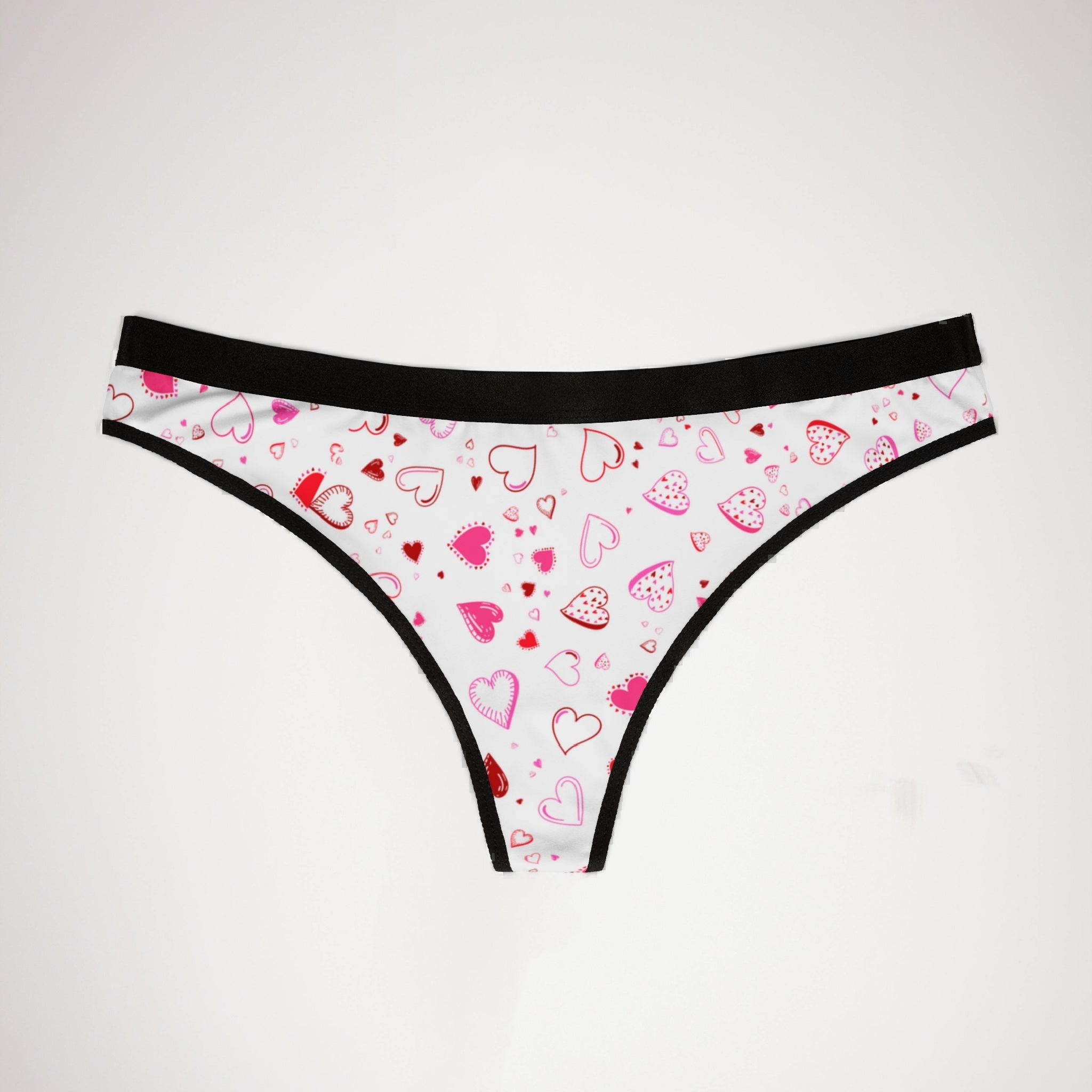 Women's thongs happy valentine's day