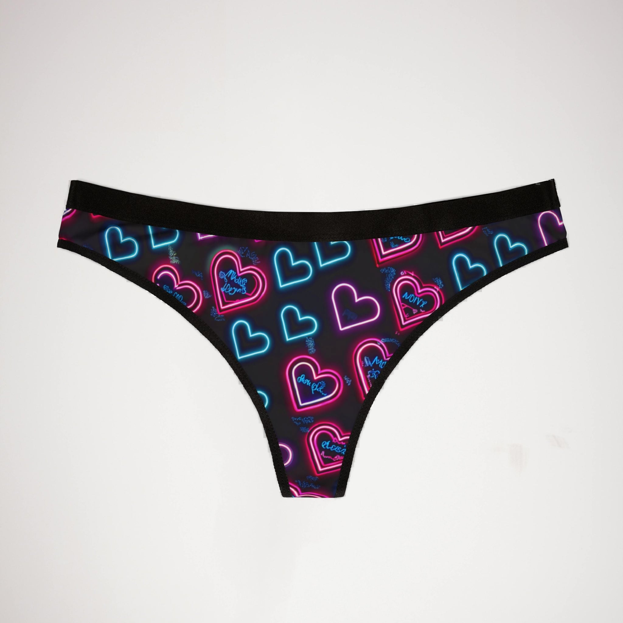 Women's thongs valentine digital