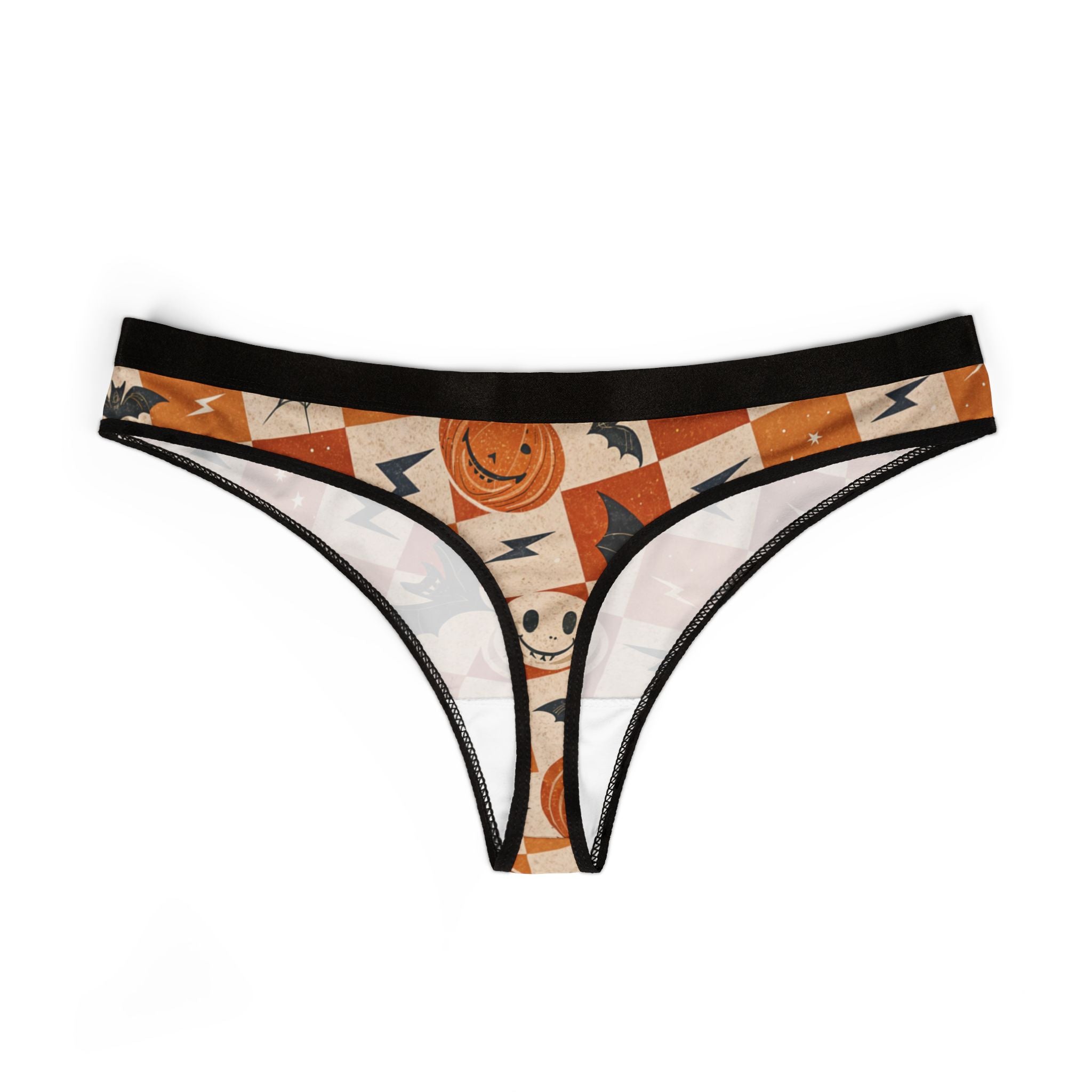Women's thongs retro halloween