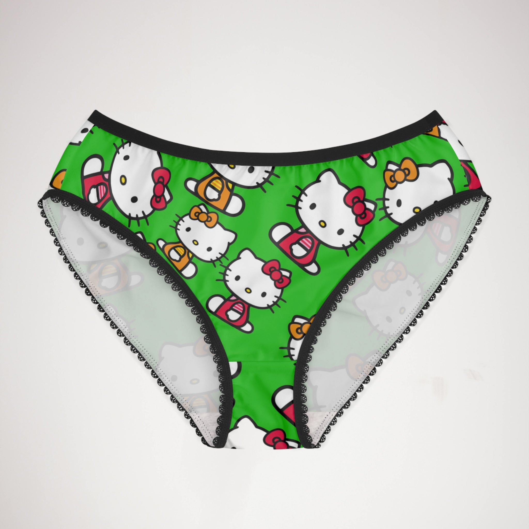 Women's briefs kitty two colors green