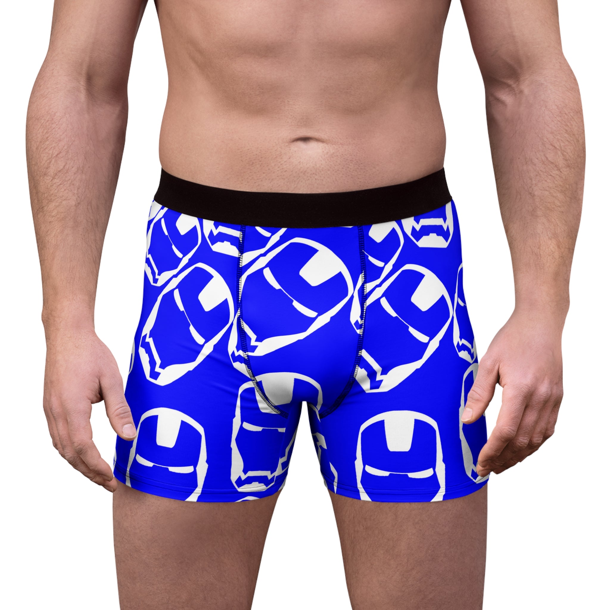 Men's boxer briefs iron man blue