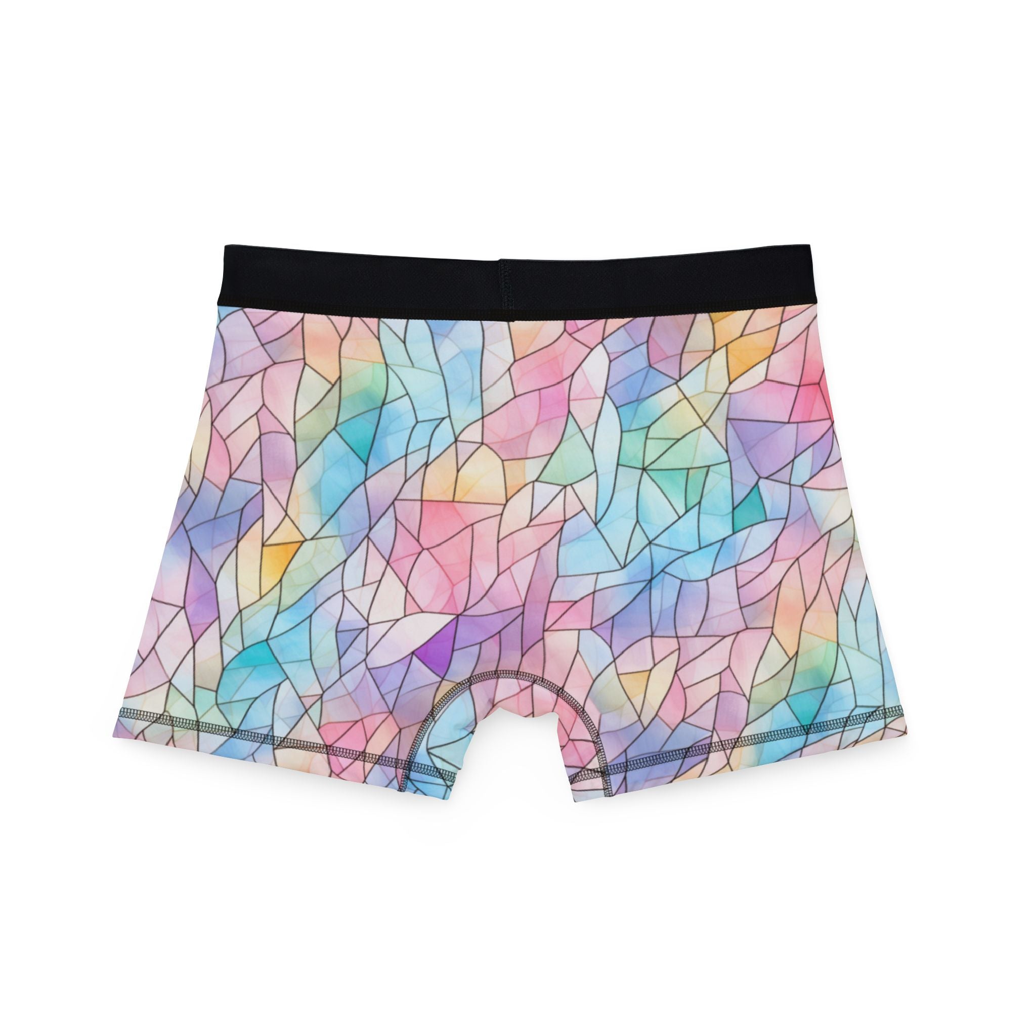 Men's boxers pastel stained glass