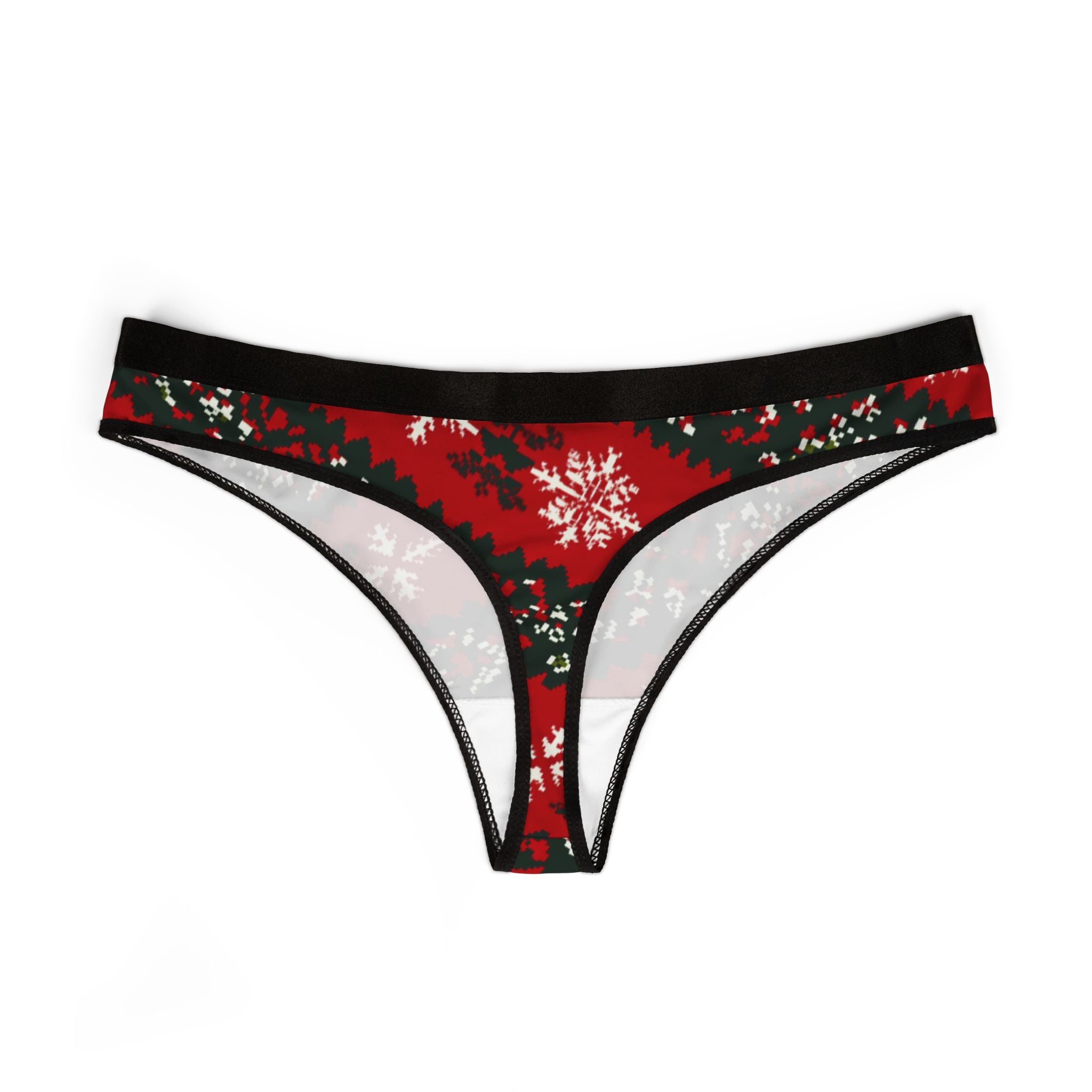 Women's thongs ugly christmas sweater