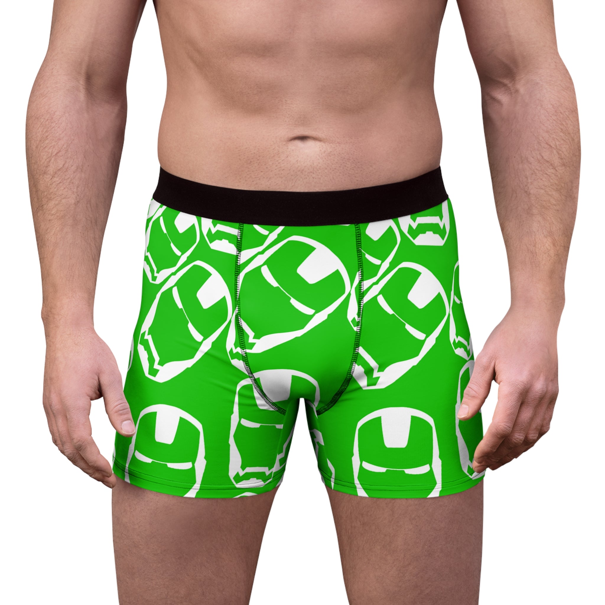 Men's boxer briefs iron man green