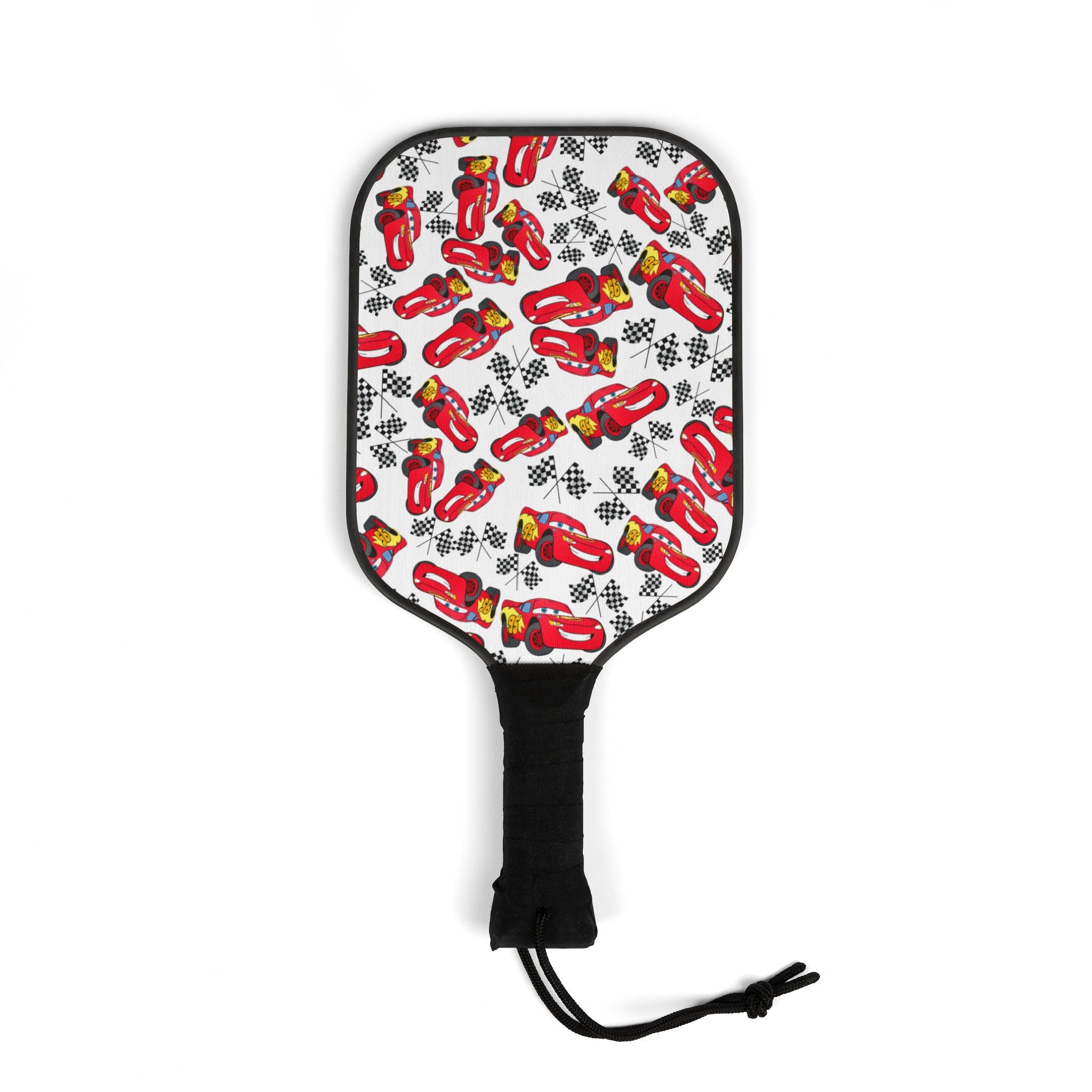 Pickleball kit (2 paddles + 2 balls + transparent bag) mcqueen flag white