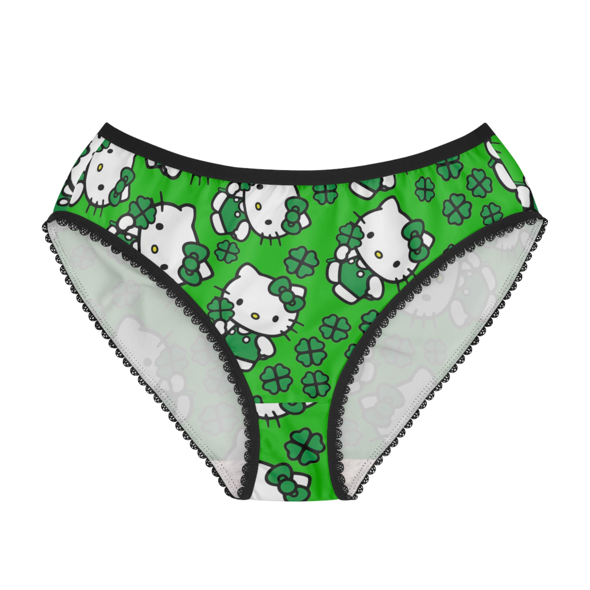 Women's briefs kitty saint patrick lucky green