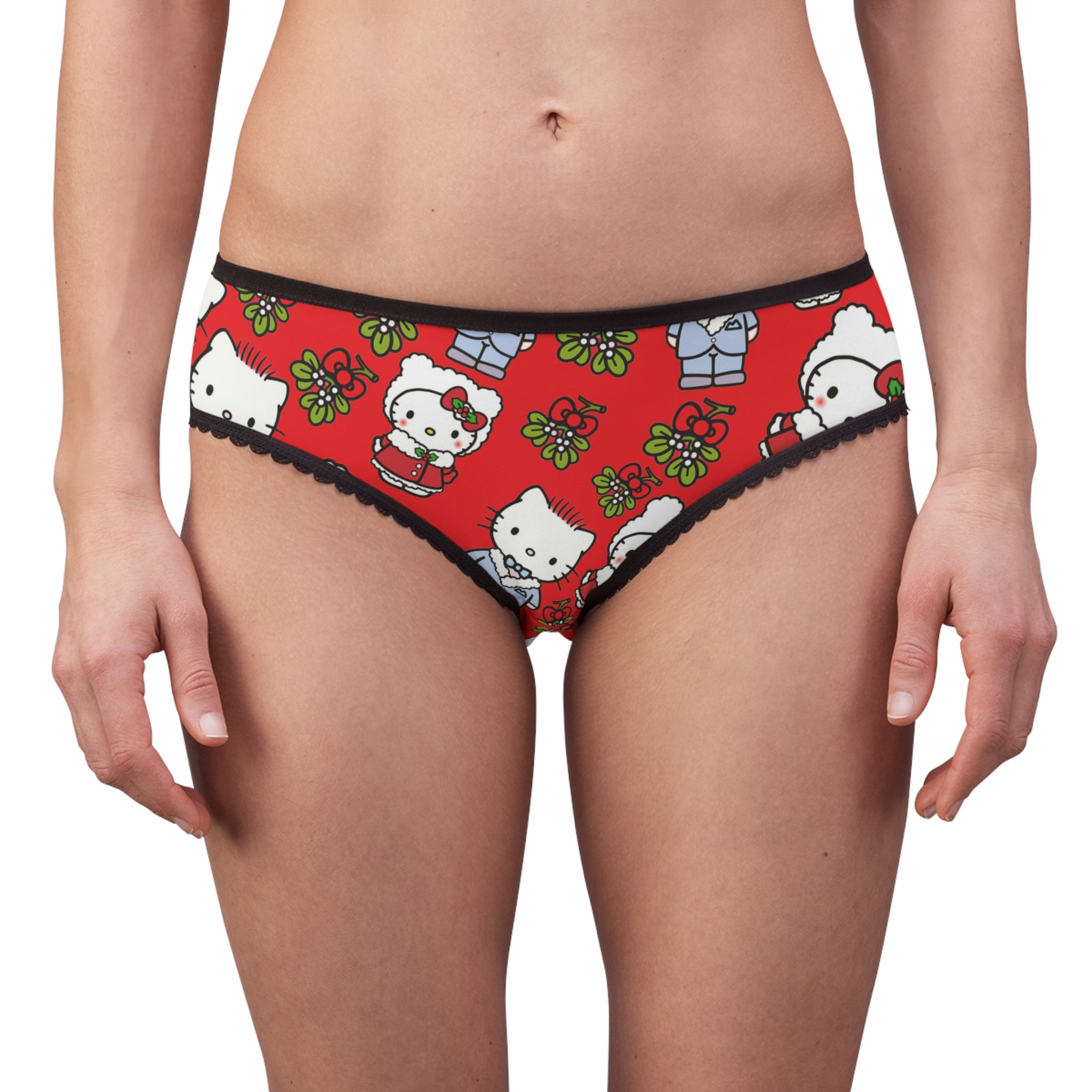 Women's briefs kitty wedding valentine red