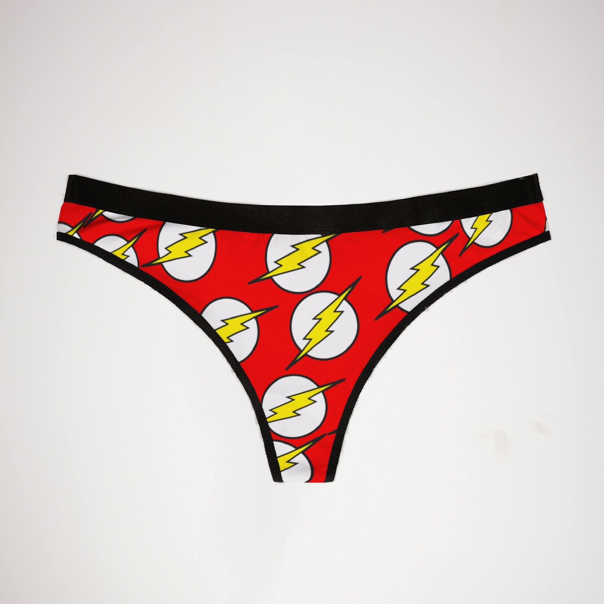 Women's thongs shazam flash red