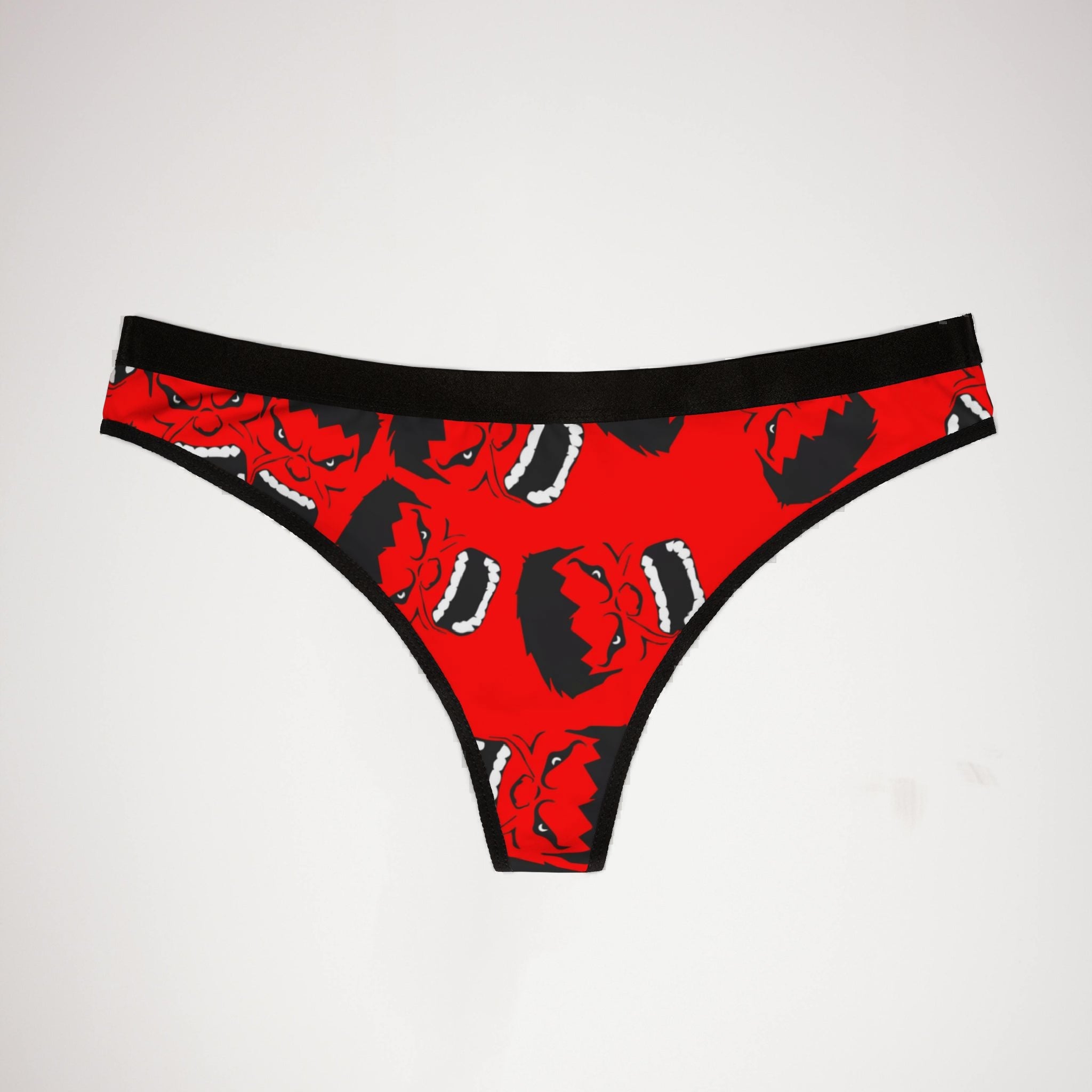 Women's thongs hulk face red