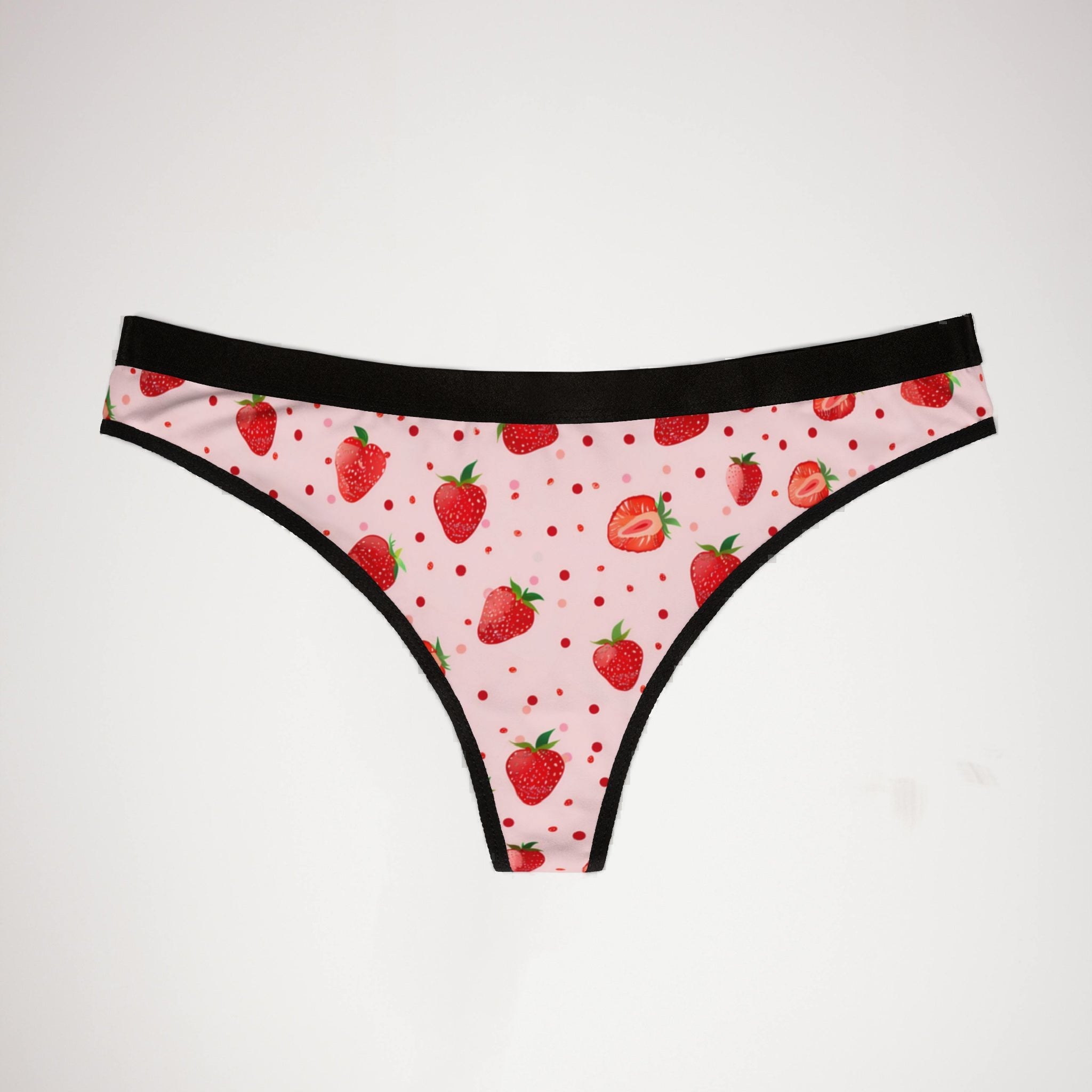 Women's thongs strawberry fruit
