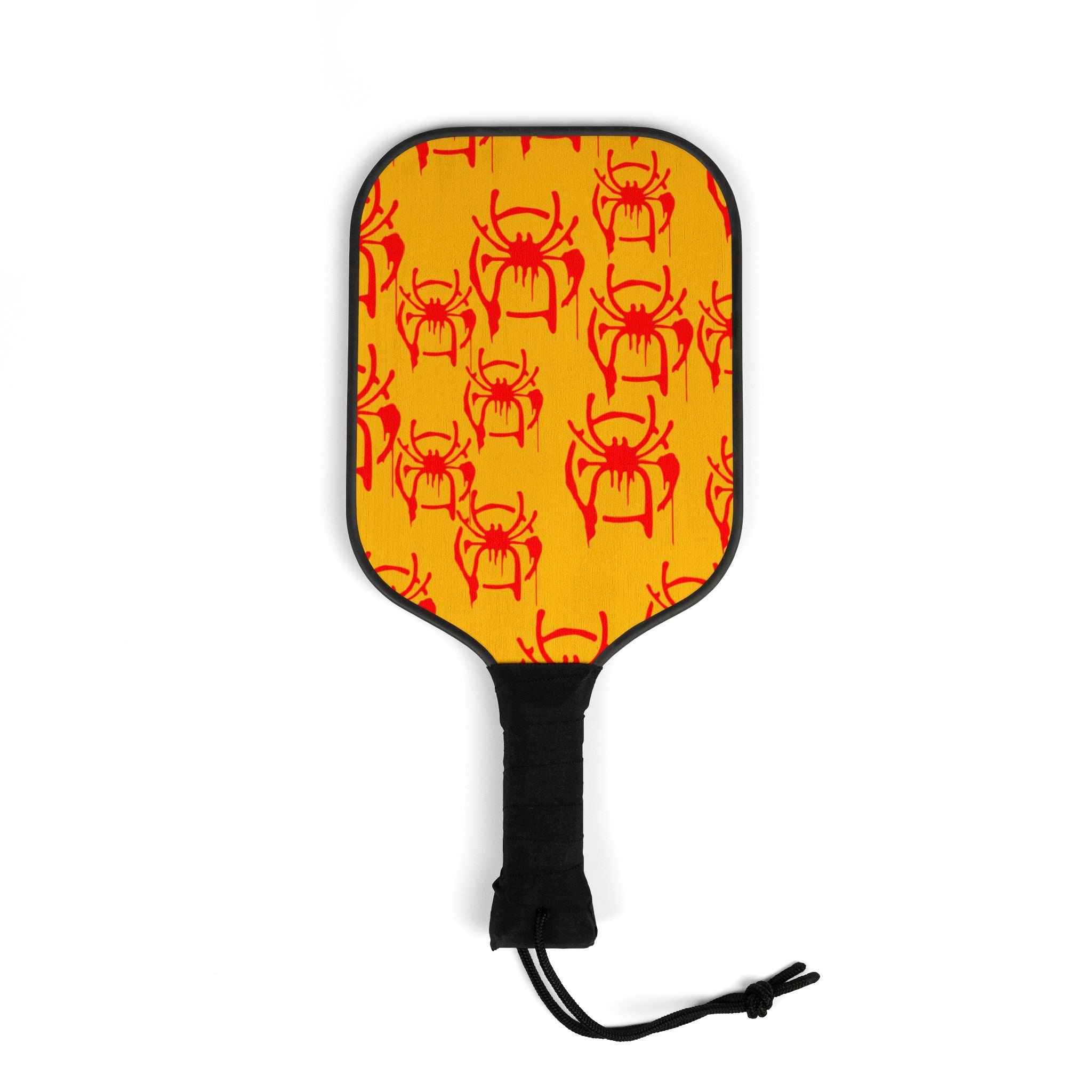 Pickleball kit (2 paddles + 2 balls + transparent bag) only spider web yellow