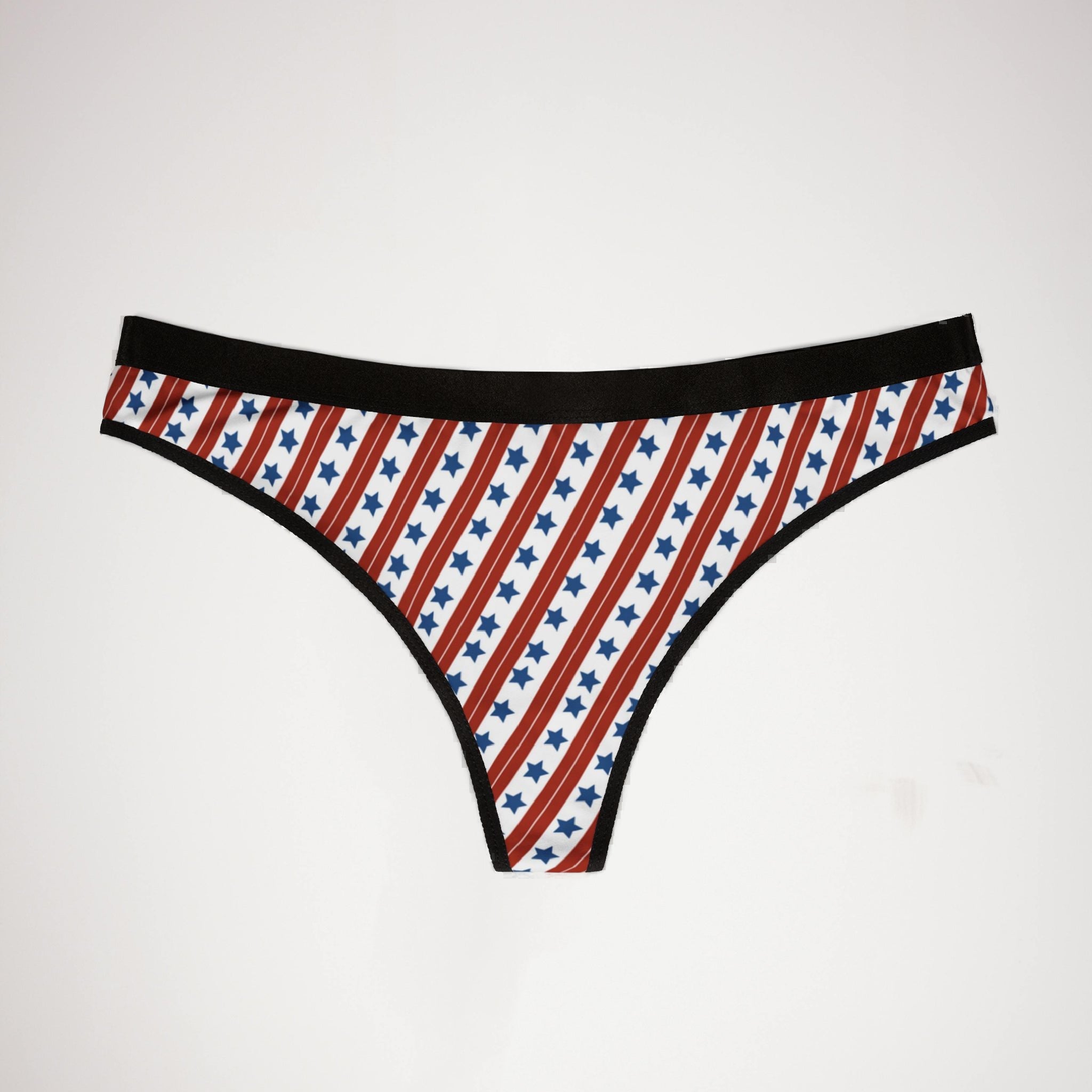 Women's thongs 4th of july usa