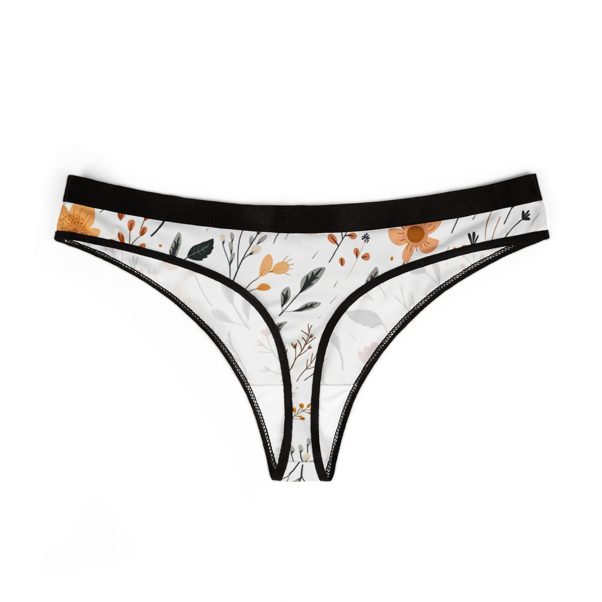 Women's thongs minimal boho flowers
