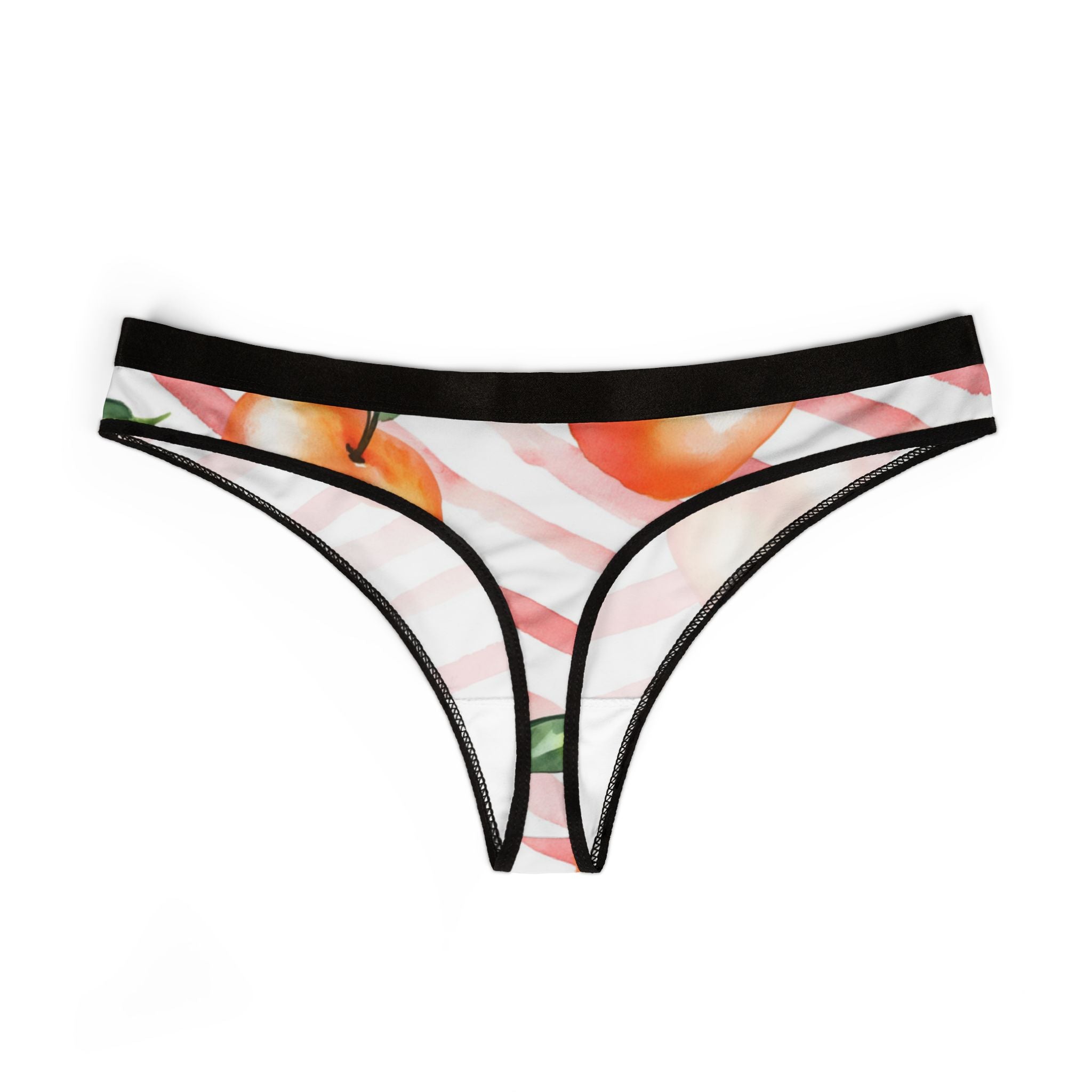 Women's thongs fruit with striped