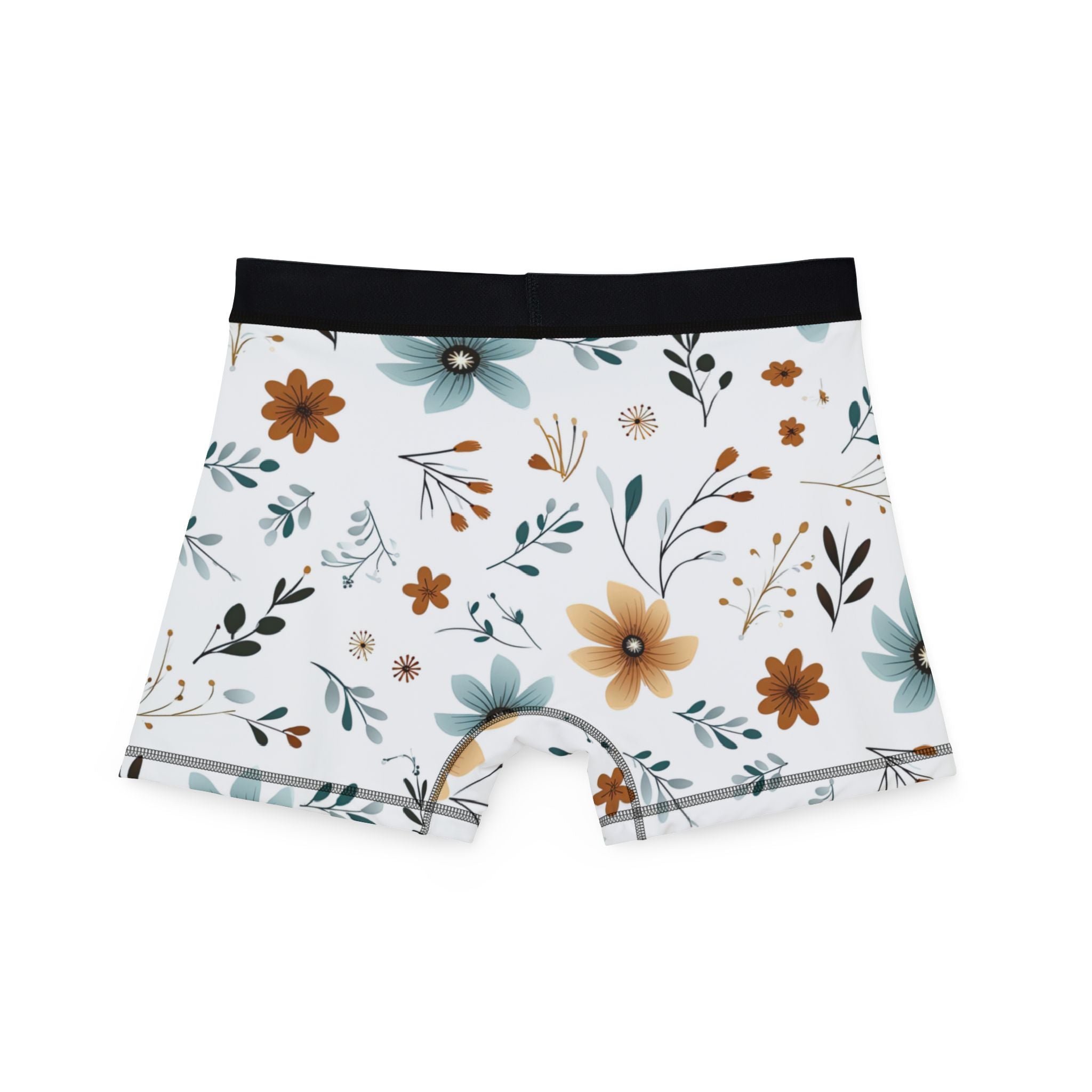 Men's boxers minimal boho flowers