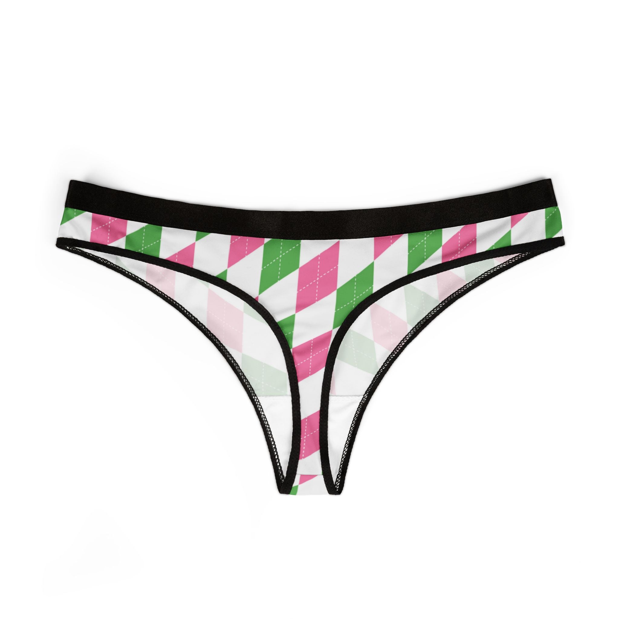 Women's thongs pink golf