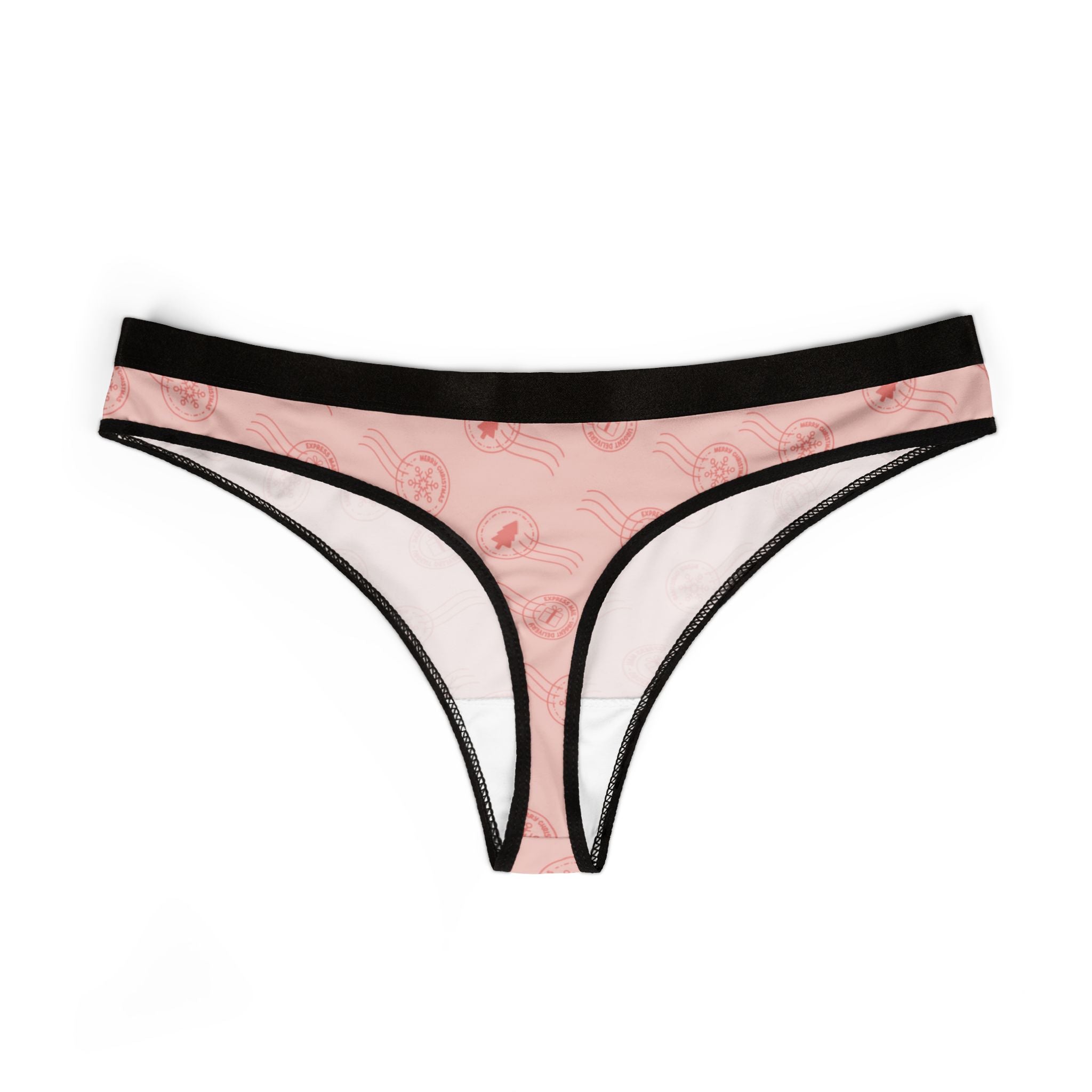 Women's thongs letters to santa christmas