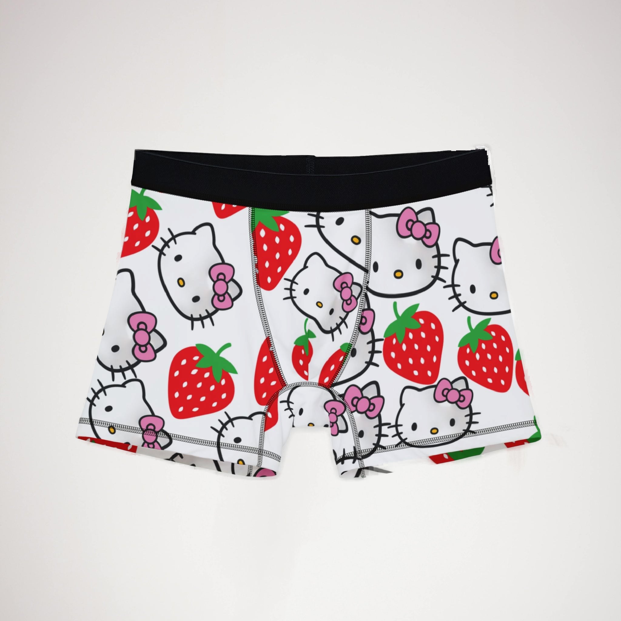 Men's boxers kitty strawberry white