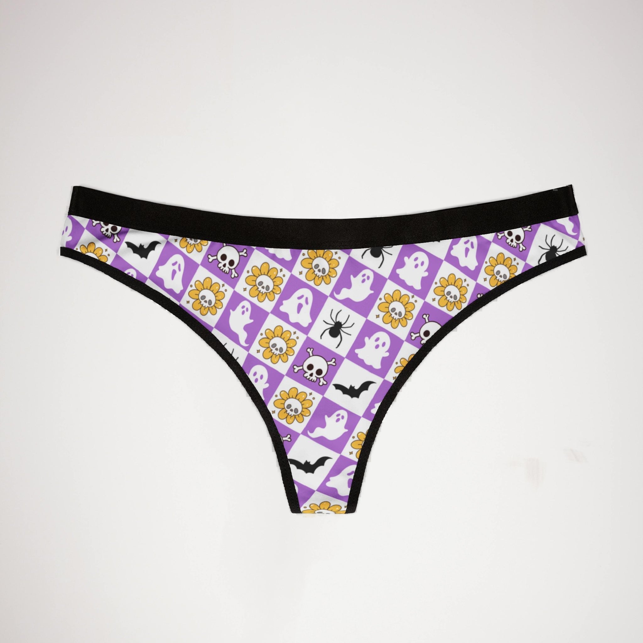 Women's thongs groovy halloween