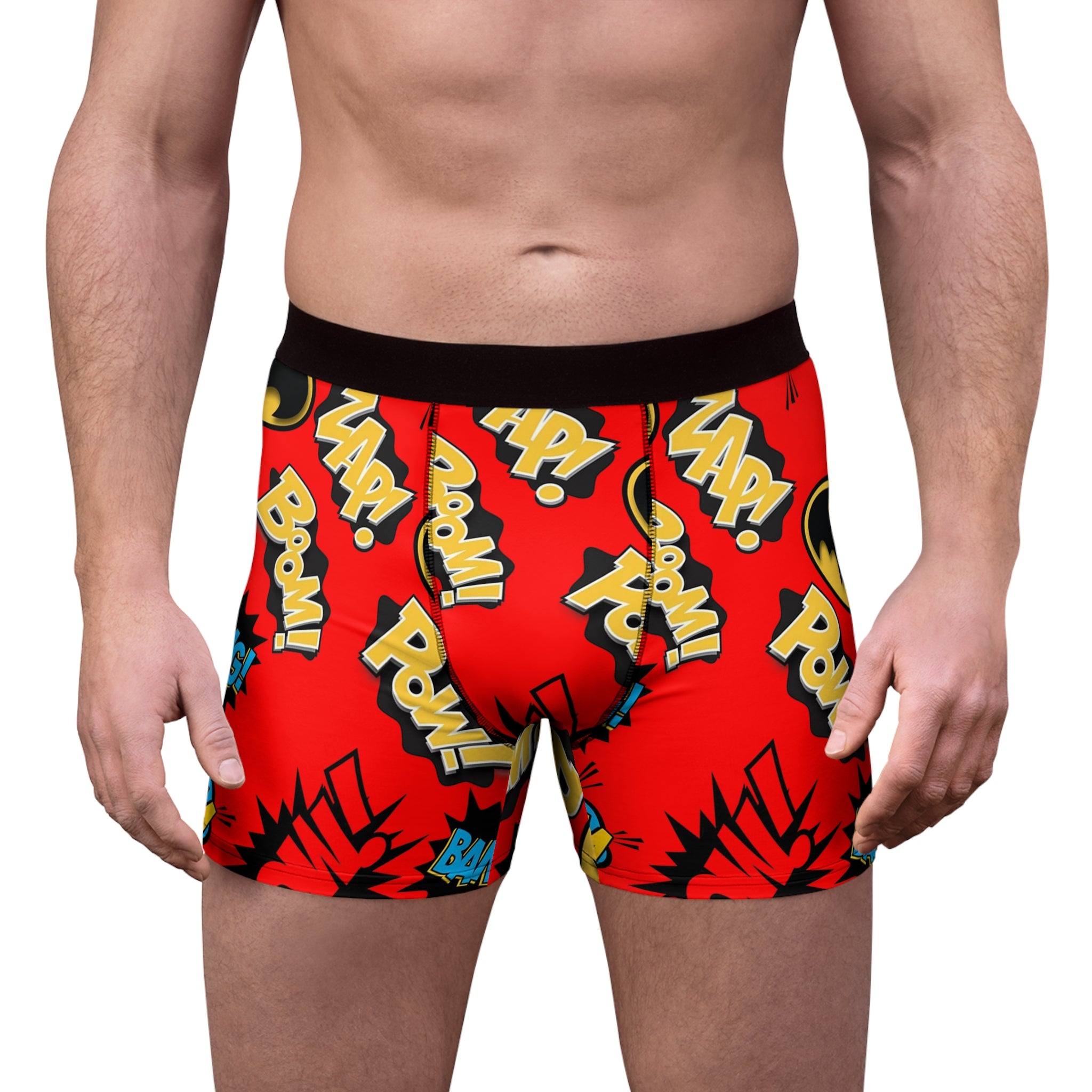 Men's boxer briefs batman sounds red