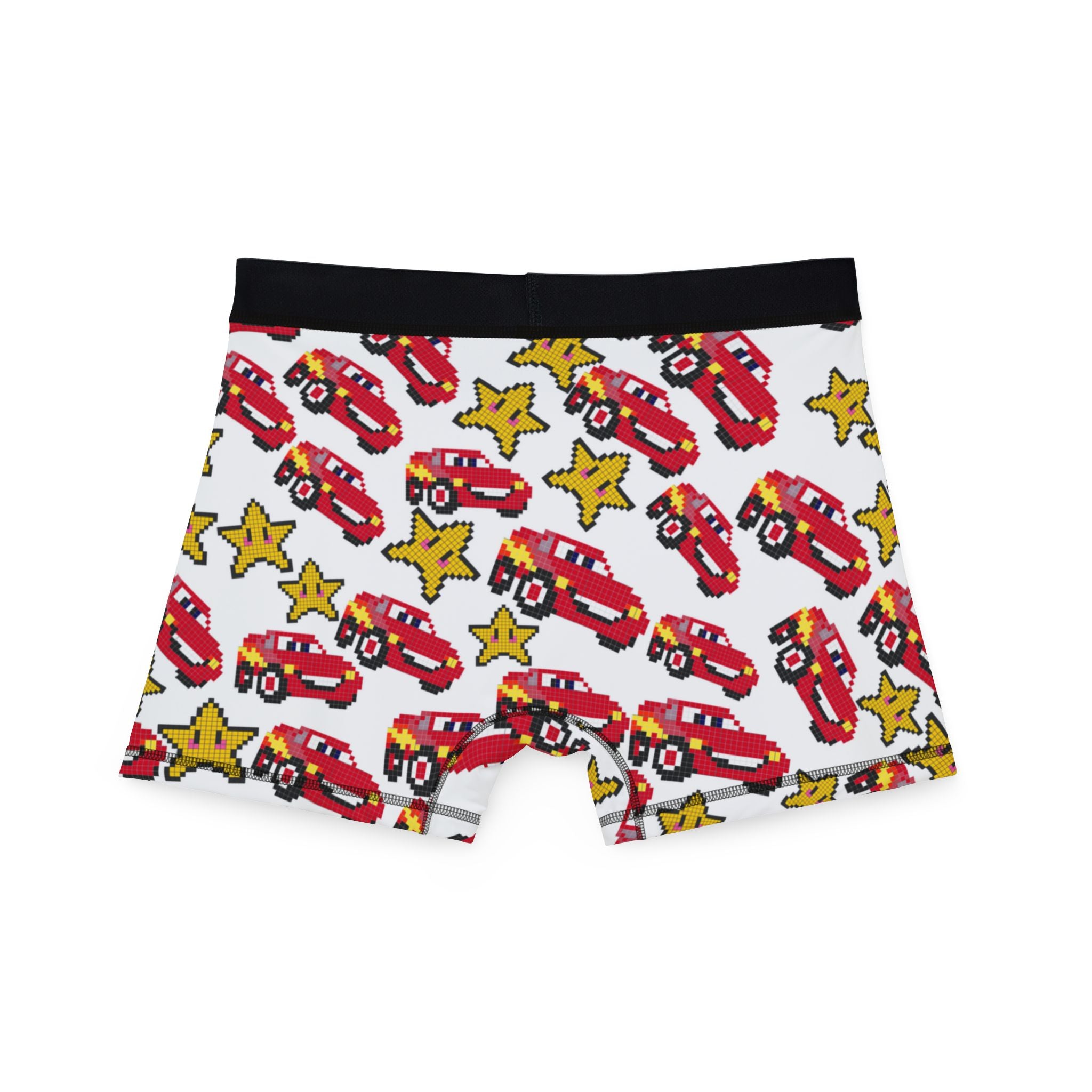 Men's boxers mcqueen stars white